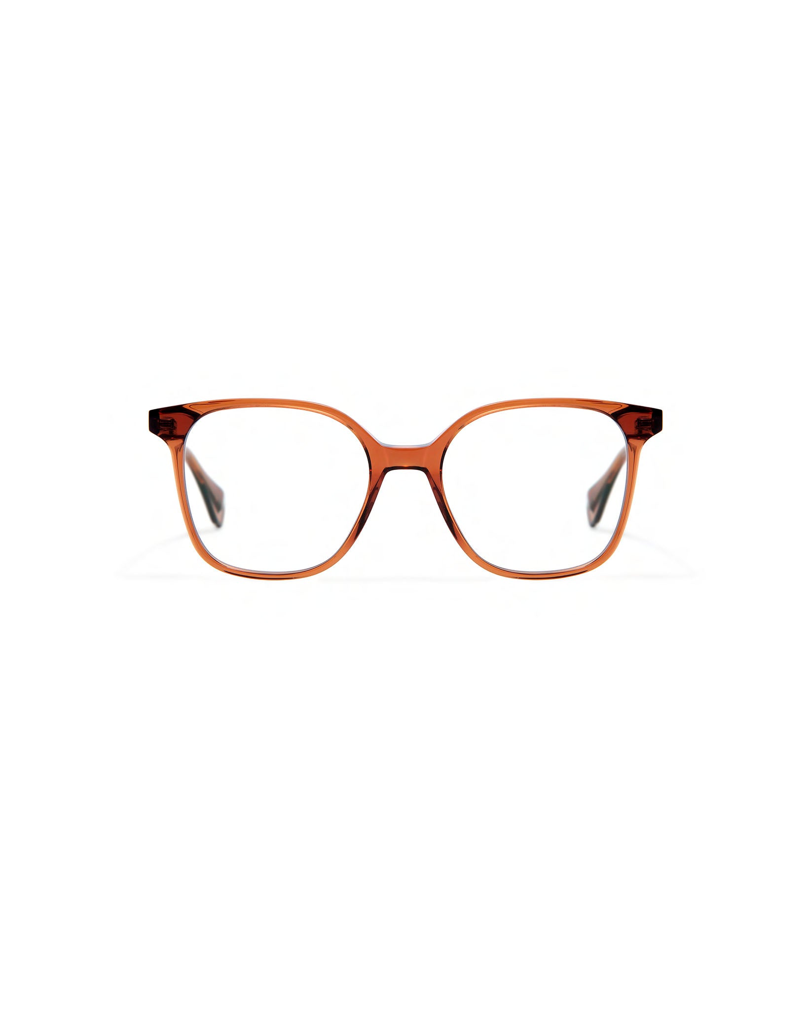 LUCIE: Cuadrada Acetato Marrón optical glasses by GIGI STUDIOS 3928