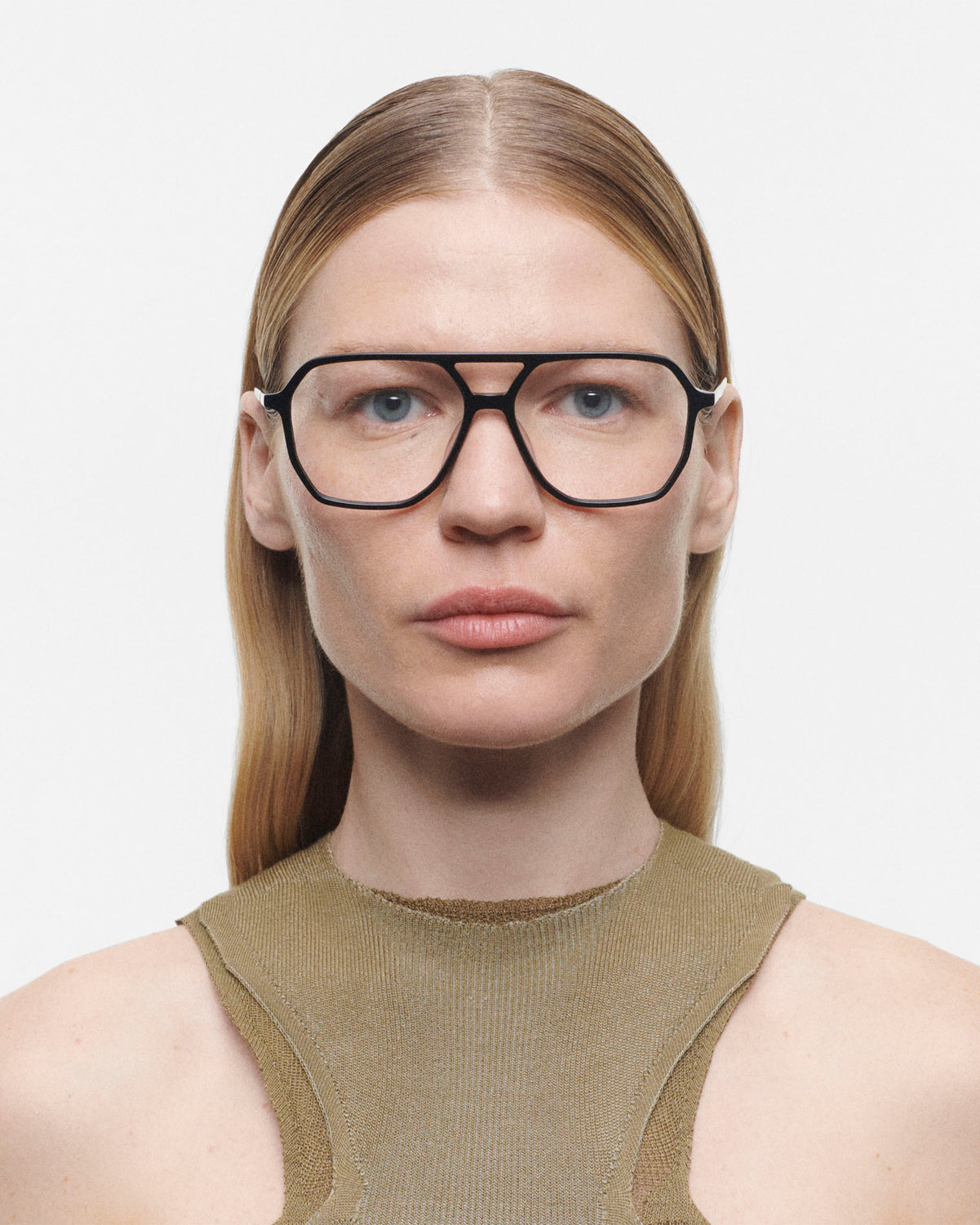 VERMONT: Aviador Acetato Noir optical glasses by GIGI STUDIOS 4027