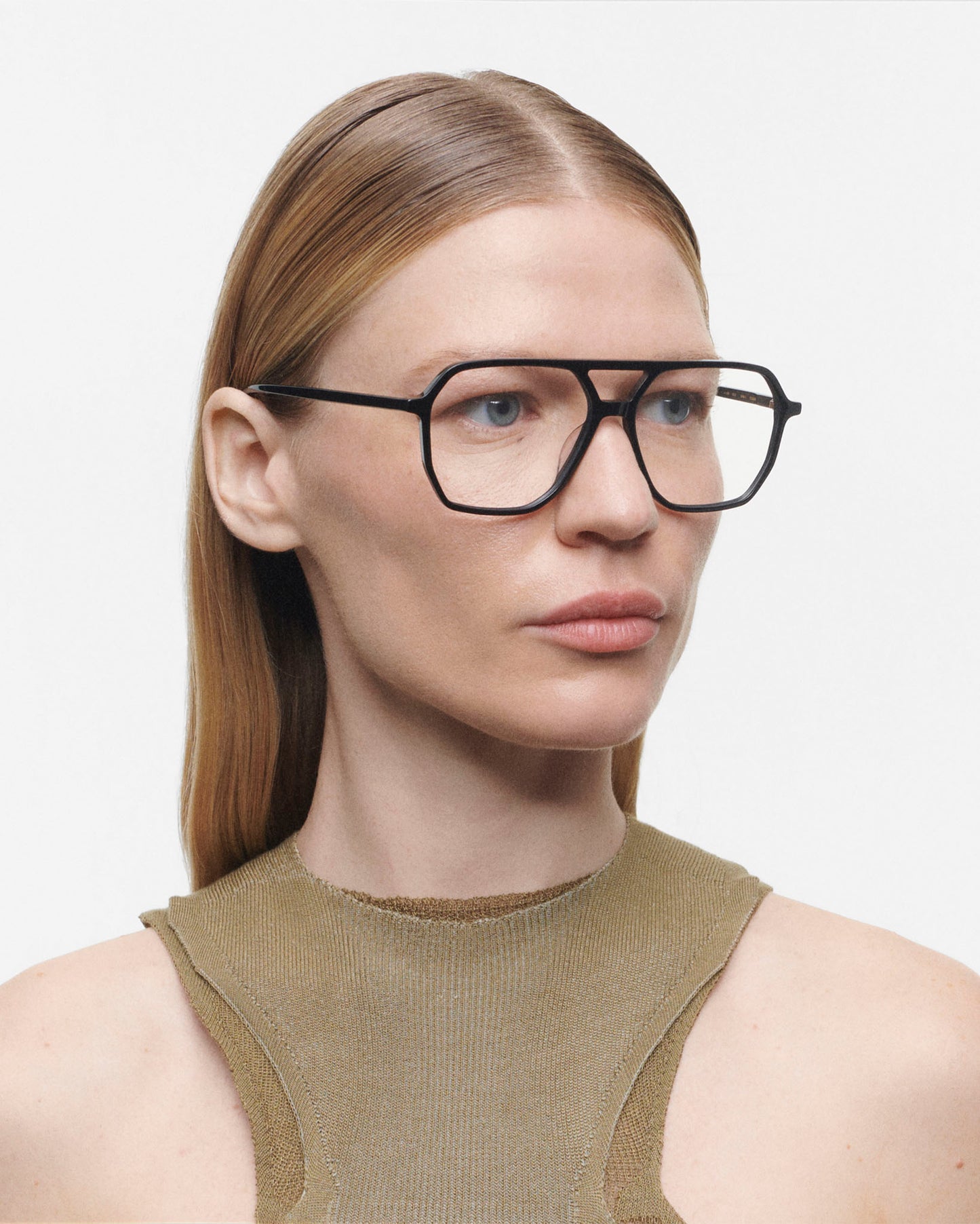 VERMONT: Aviador Acetato Noir optical glasses by GIGI STUDIOS 4028