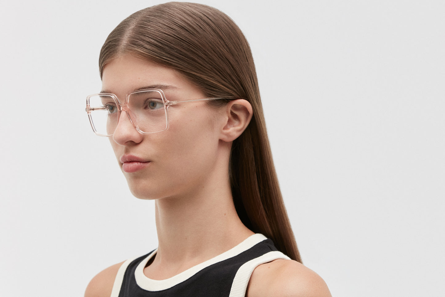 ADALIS: Cuadrada Acetato Transparente optical glasses by GIGI STUDIOS 3563