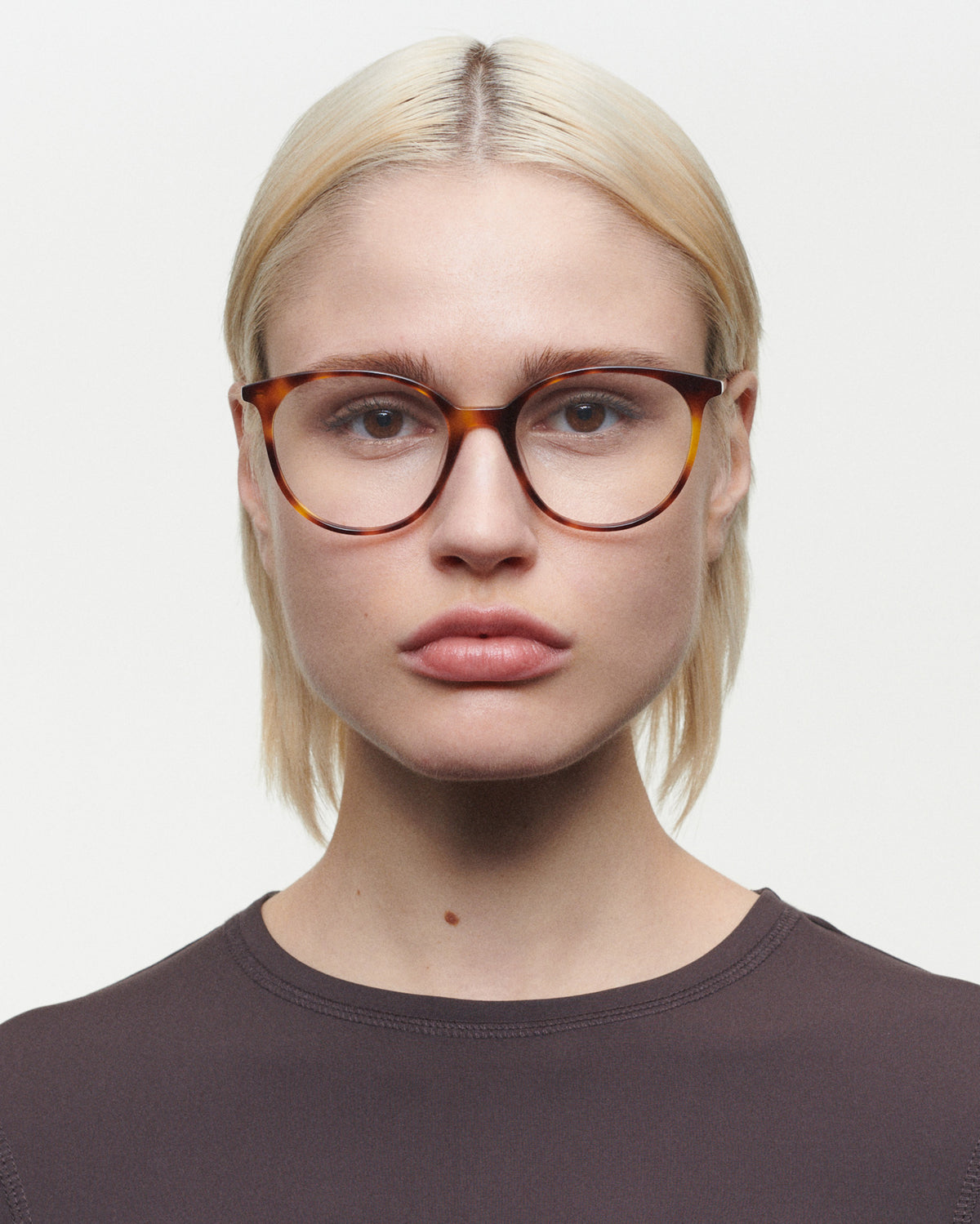 FLAVIA: Redondas Acetato Havana optical glasses by GIGI STUDIOS 3686