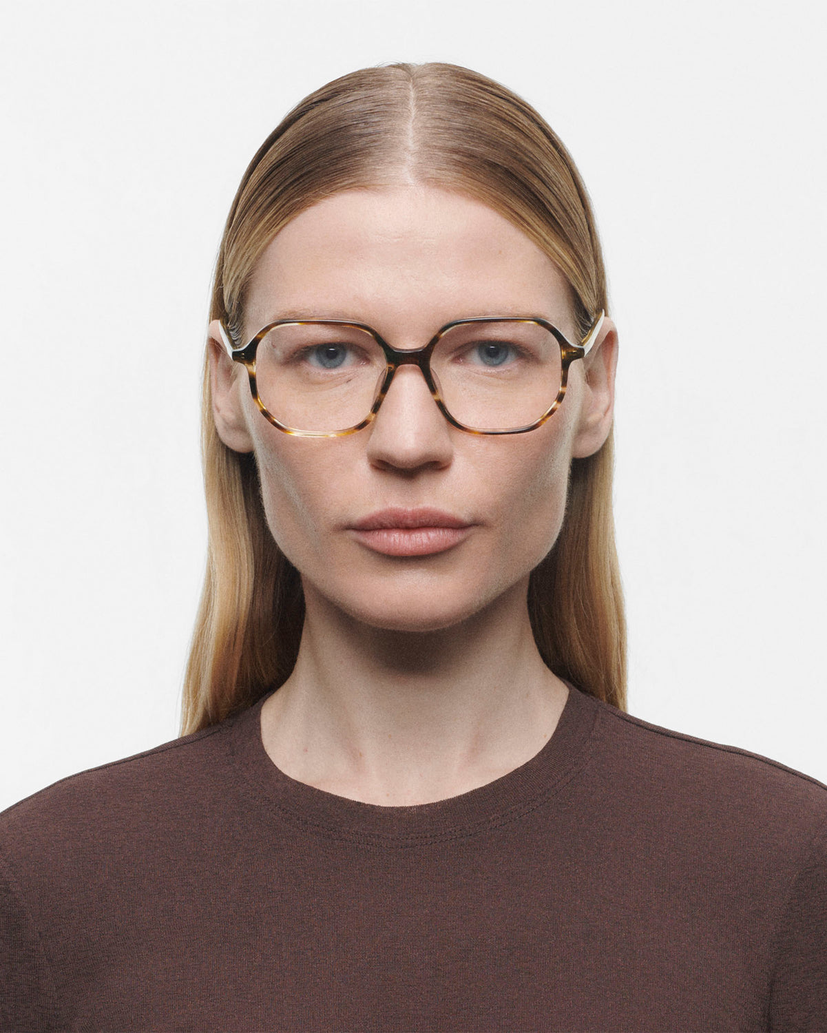 ELEA: Cuadrada Acetato Havana optical glasses by GIGI STUDIOS 4058