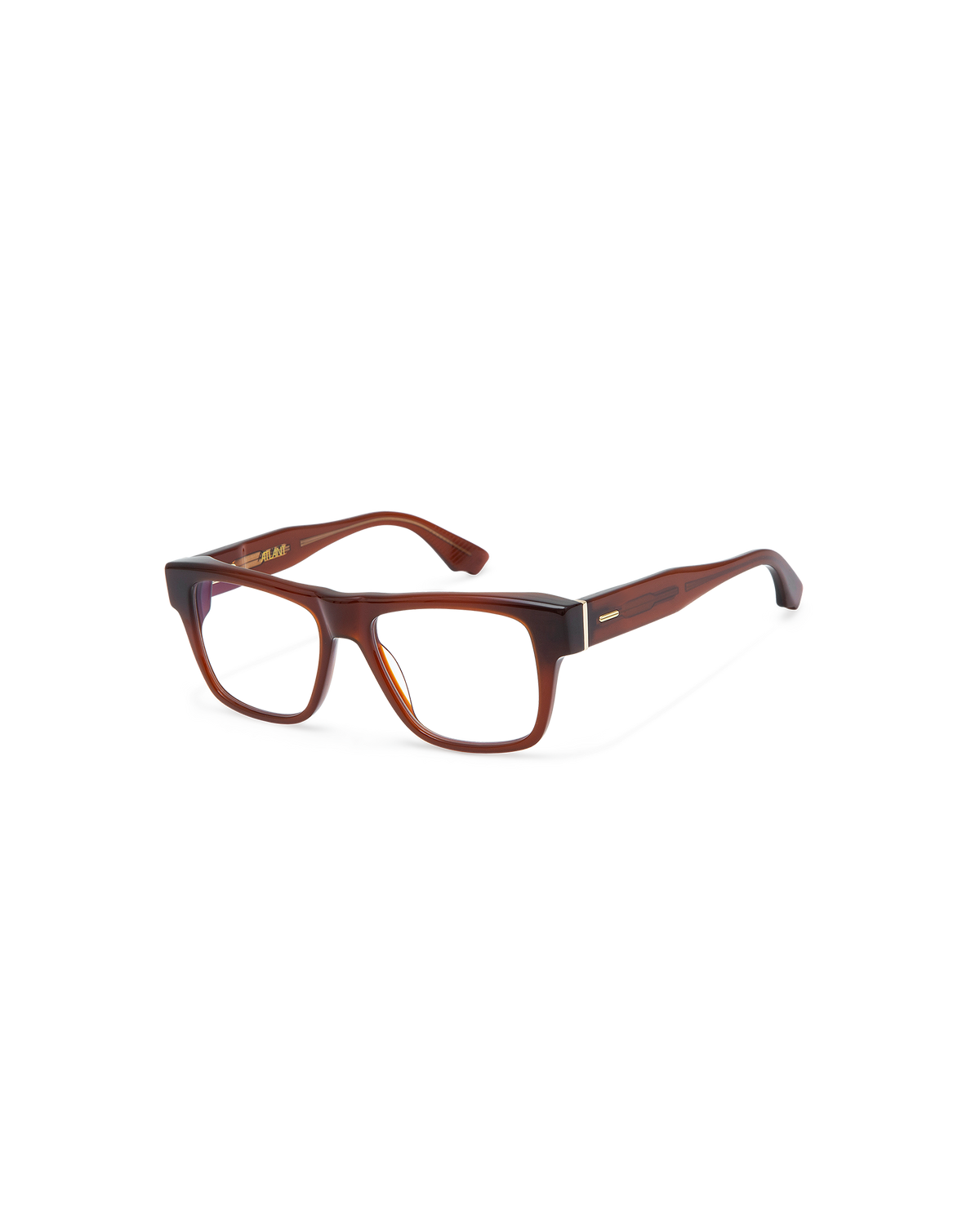 ALDOUS: Rectangular Acetato Marrón optical glasses by ATLANT 11269