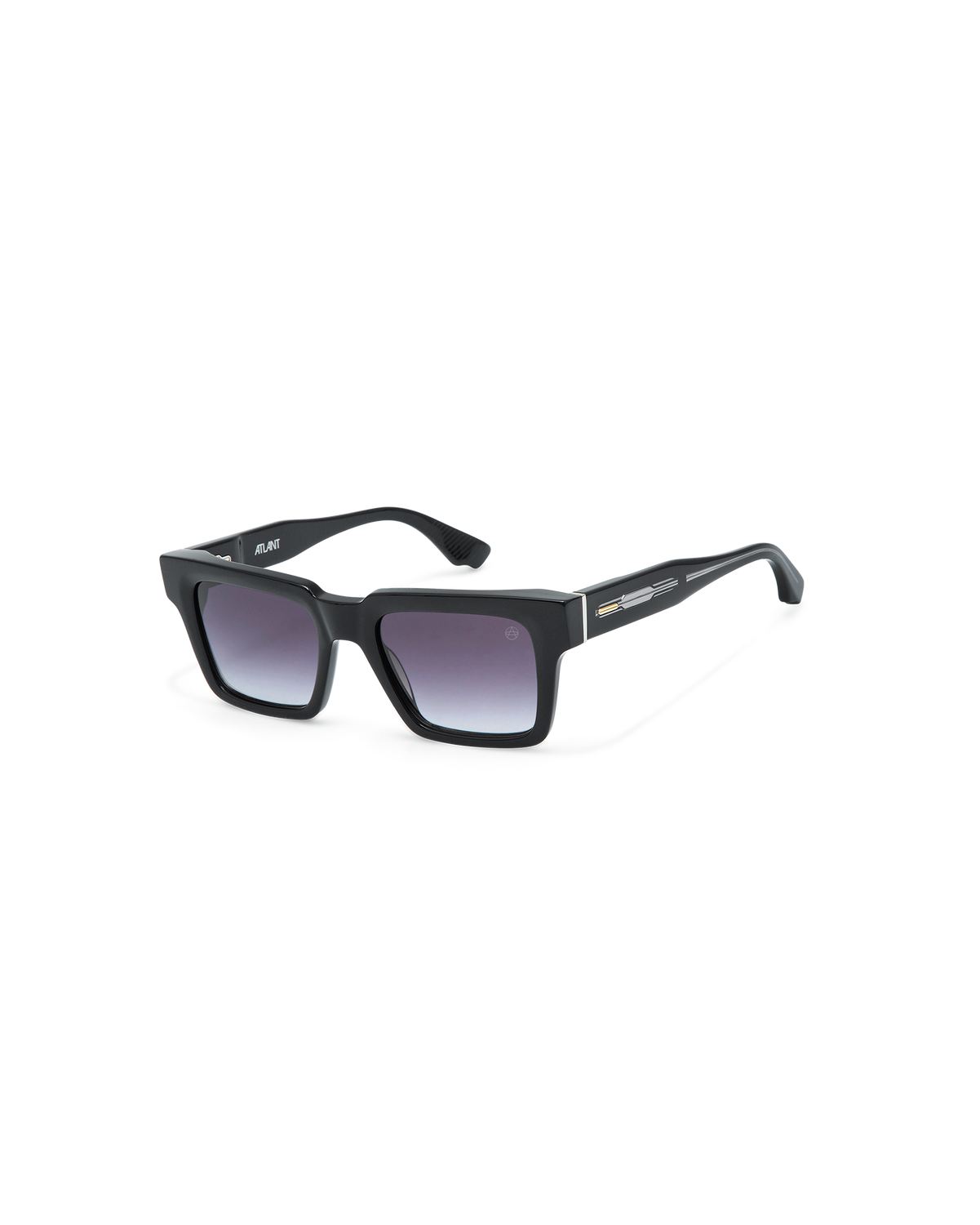 NORMAN: Rectangular Acetato Noir sunglasses by ATLANT 11287