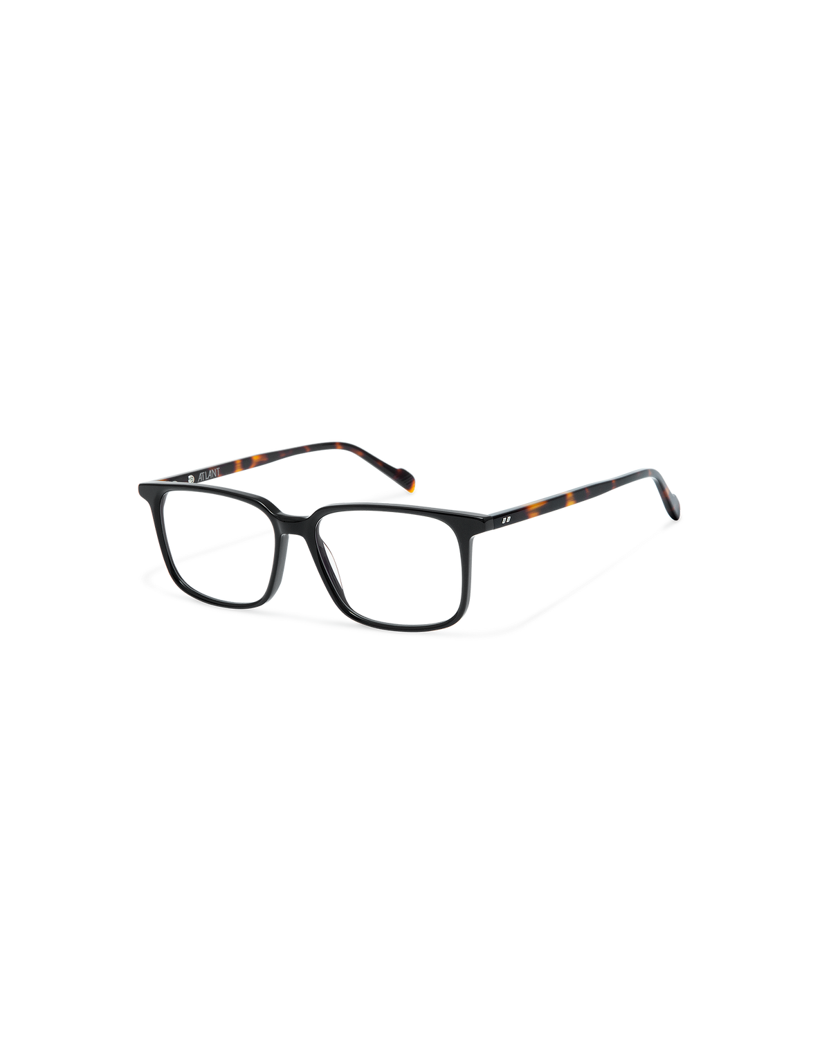 MONACO: Rectangular Acetato Noir optical glasses by ATLANT 11654