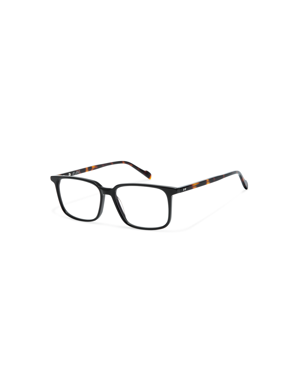 MONACO: Rectangular Acetato Noir optical glasses by ATLANT 11654