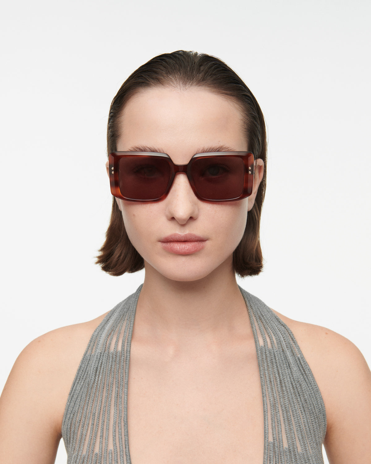 THRIVE 019: Cuadrada Acetato Havana sunglasses by GIGI STUDIOS 7675