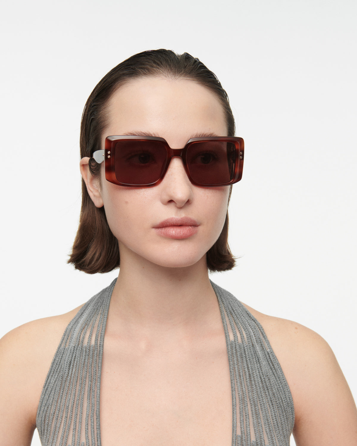 THRIVE 019: Cuadrada Acetato Havana sunglasses by GIGI STUDIOS 7676