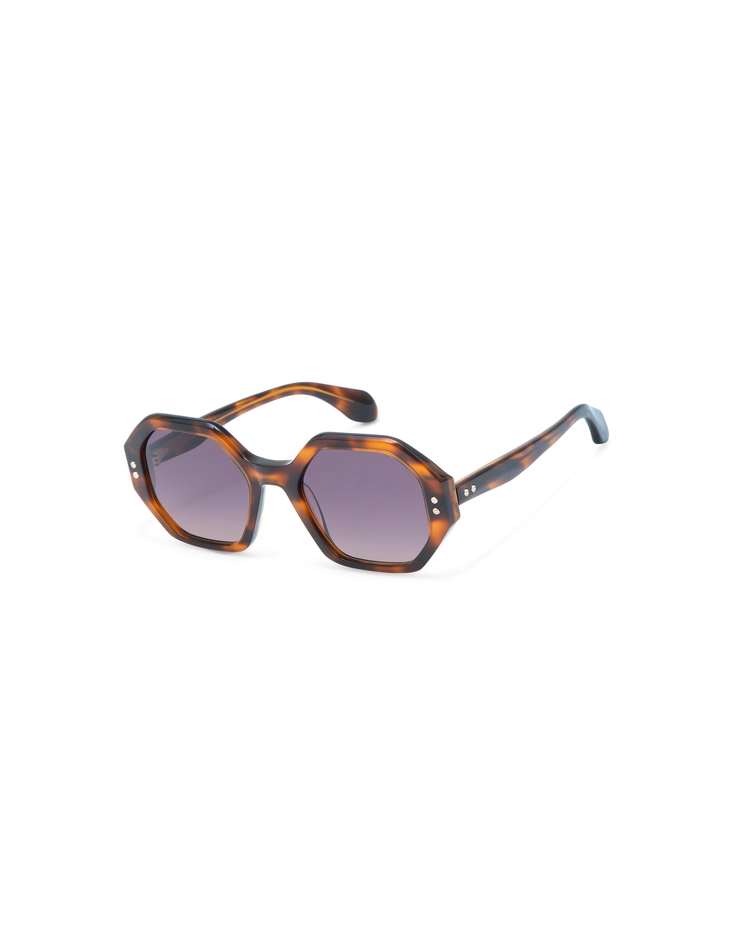 THRIVE 020: Geométricas Acetato Havana sunglasses by GIGI STUDIOS 7350
