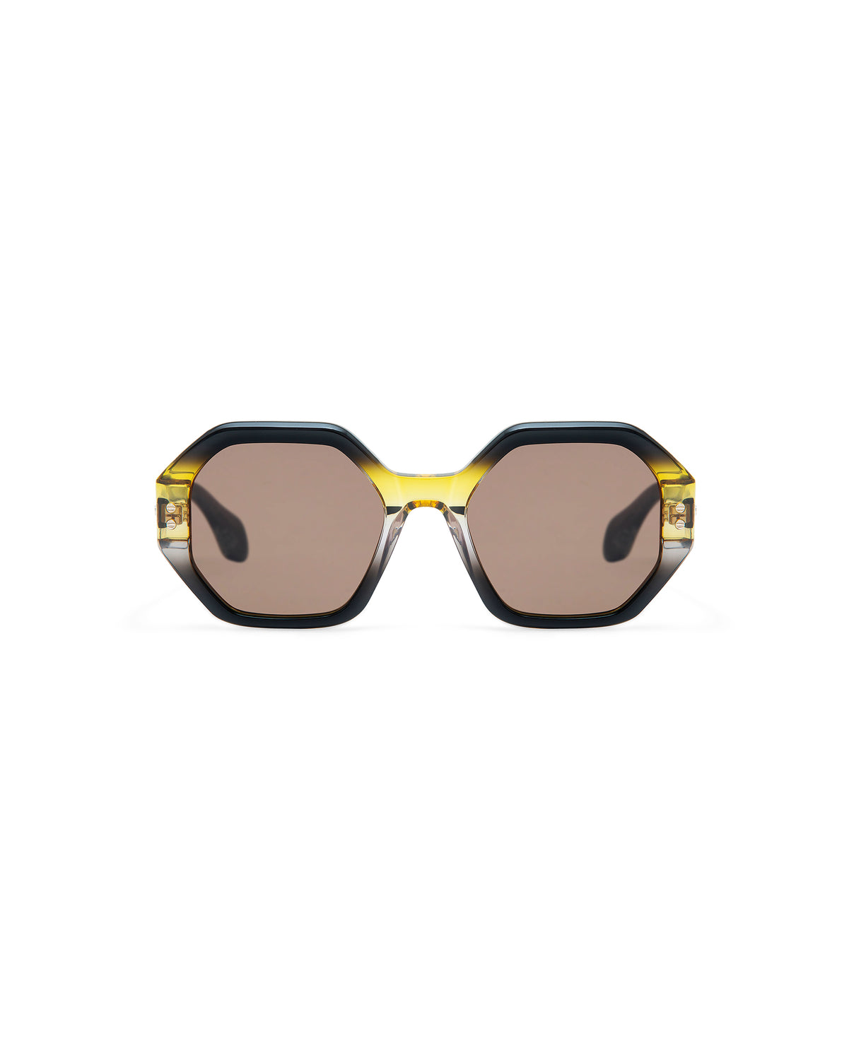 THRIVE 020: Geométricas Acetato Jaune sunglasses by GIGI STUDIOS 7353