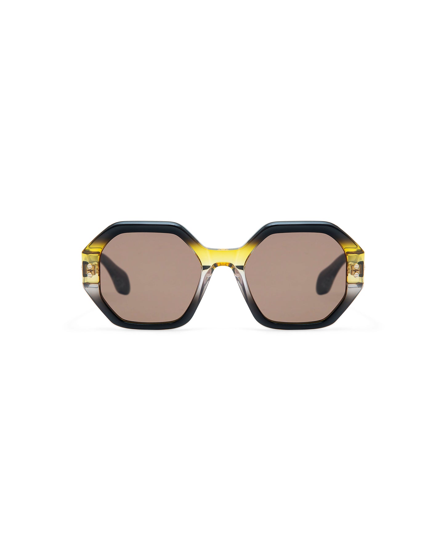 THRIVE 020: Geométricas Acetato Jaune sunglasses by GIGI STUDIOS 7353