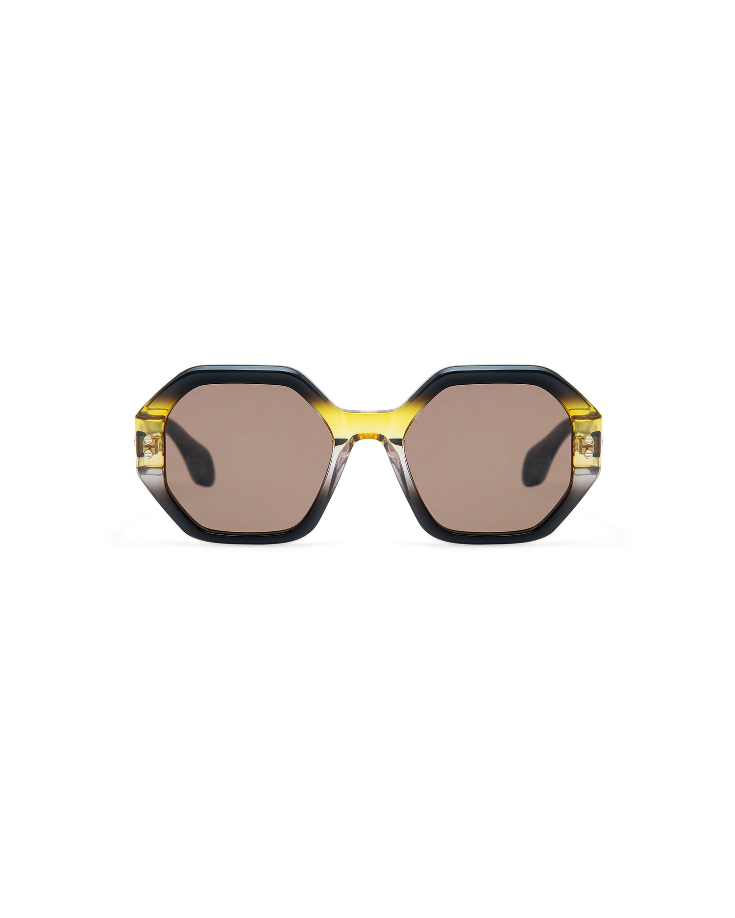 THRIVE 020: Geométricas Acetato Jaune sunglasses by GIGI STUDIOS 7353