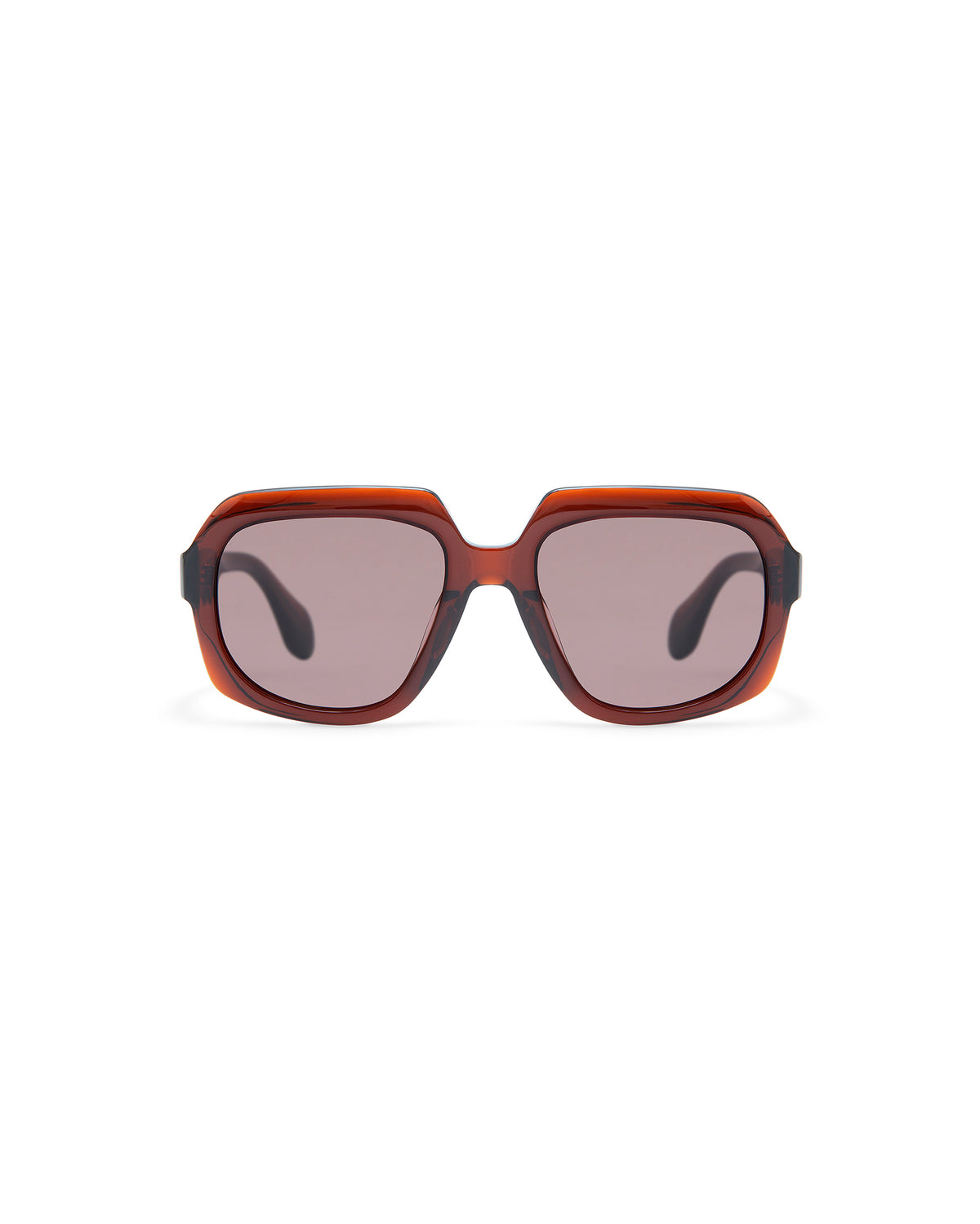 THRIVE 021: Geométricas Acetato Marrón sunglasses by GIGI STUDIOS 7361