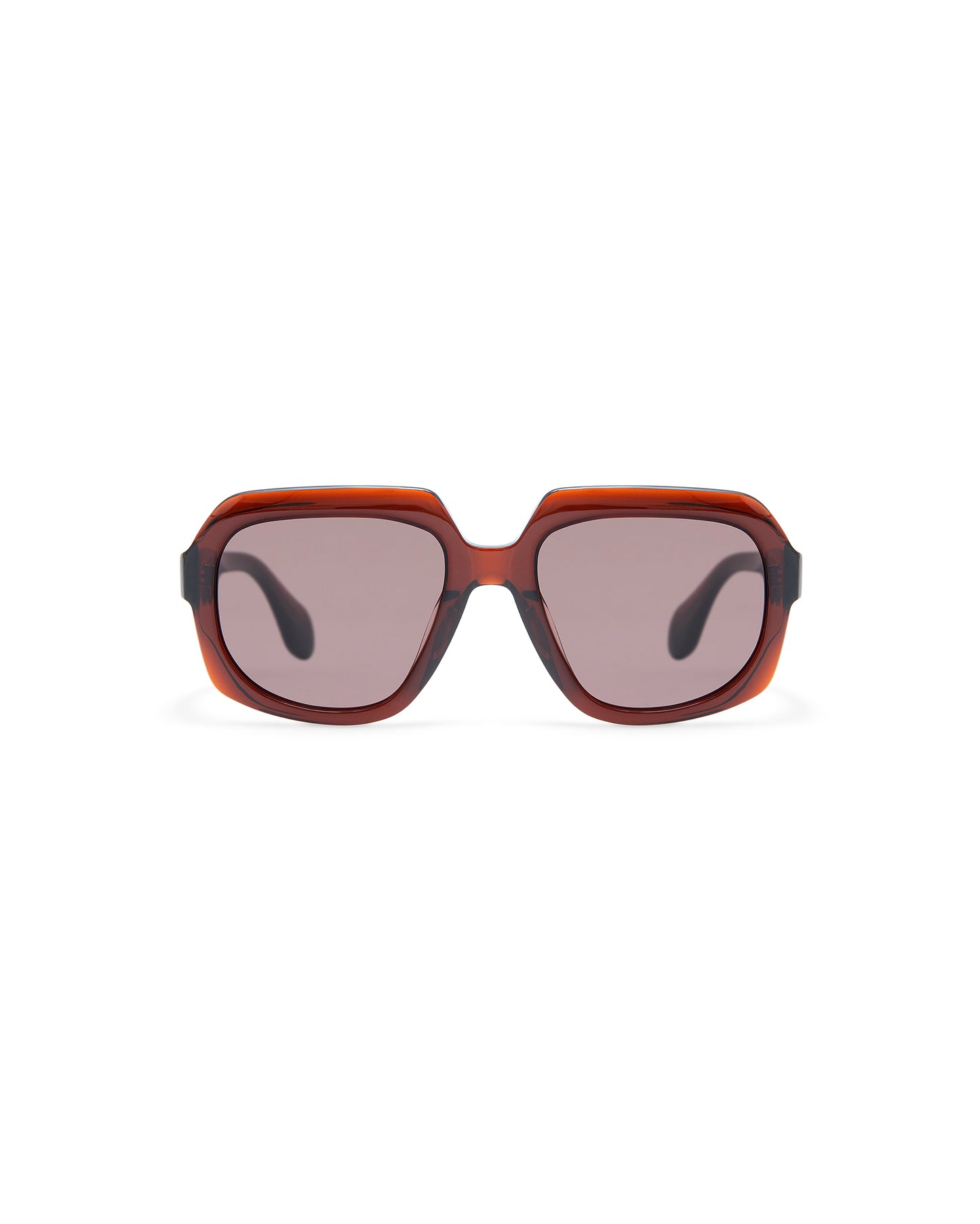THRIVE 021: Geométricas Acetato Marrón sunglasses by GIGI STUDIOS 7361