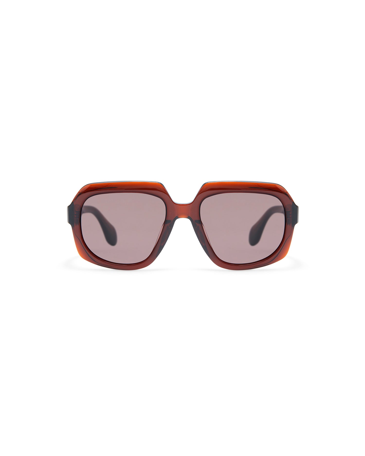 THRIVE 021: Geométricas Acetato Marrón sunglasses by GIGI STUDIOS 7361