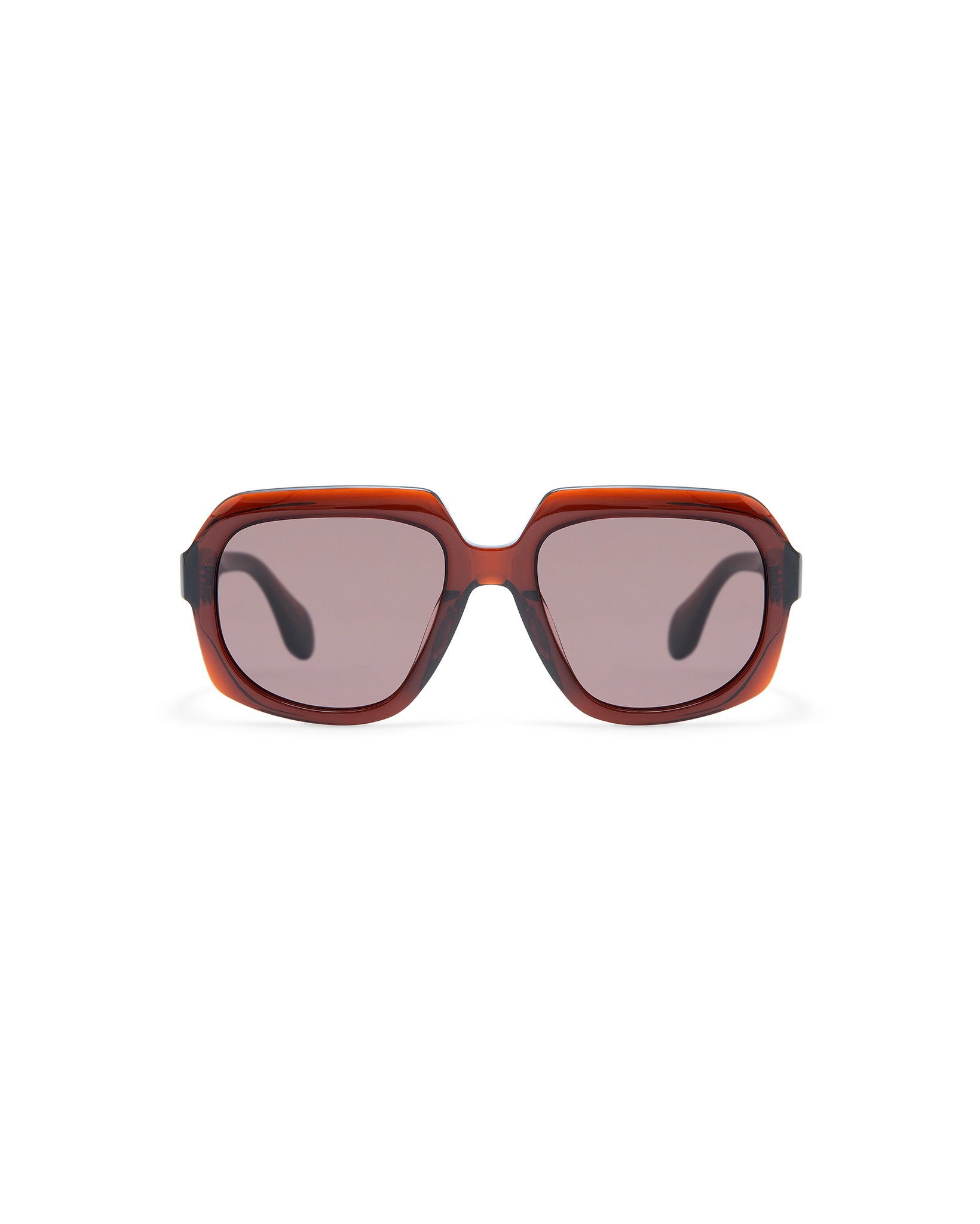 THRIVE 021: Geométricas Acetato Marrón sunglasses by GIGI STUDIOS 7361