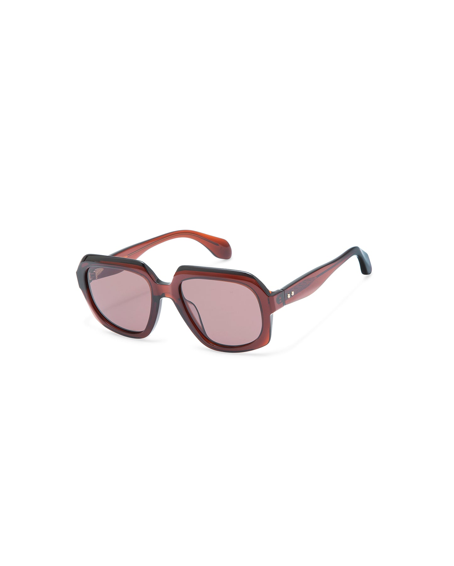 THRIVE 021: Geométricas Acetato Marrón sunglasses by GIGI STUDIOS 7362