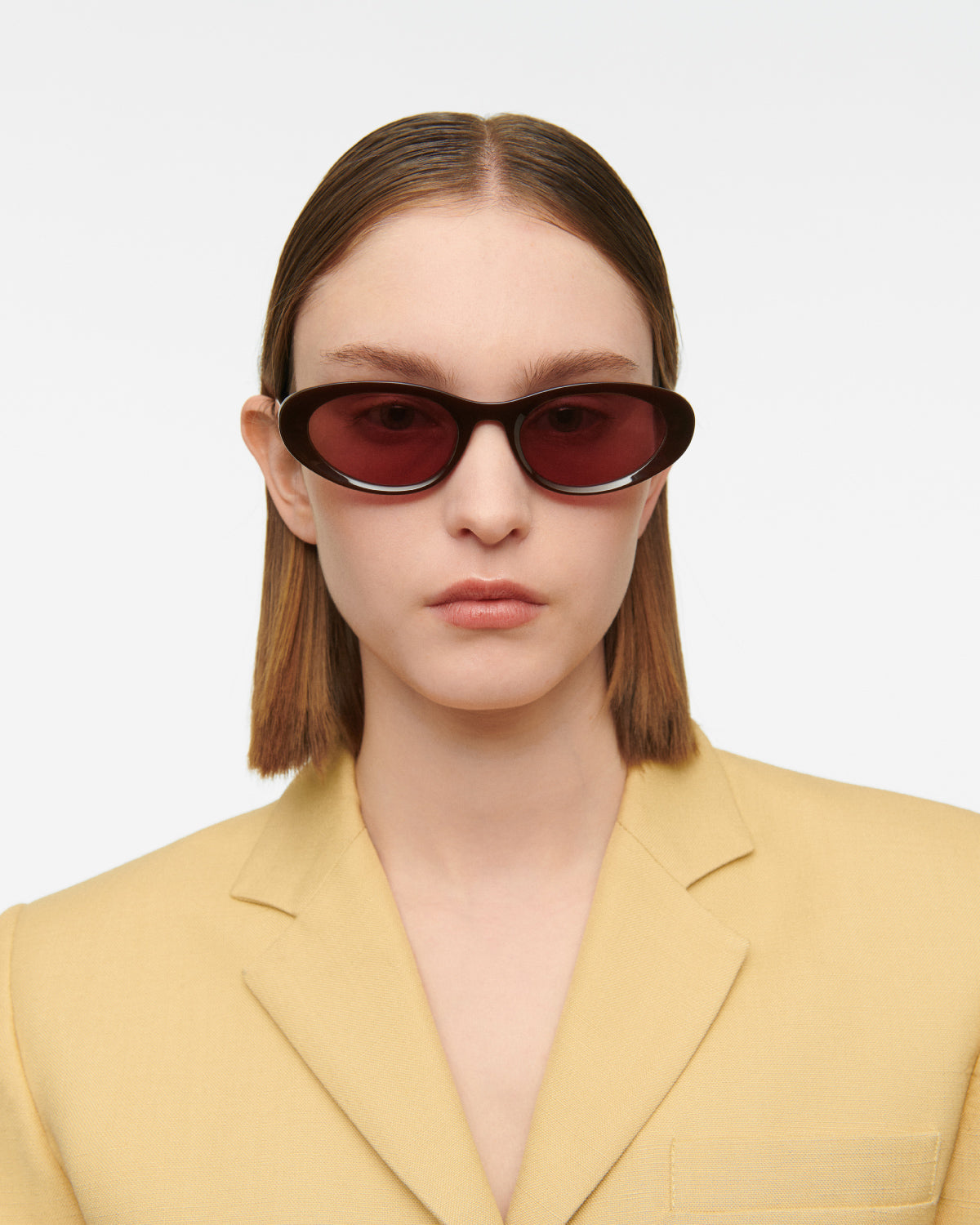 THRIVE 022: Tiny Acetato Marrón sunglasses by GIGI STUDIOS 7683