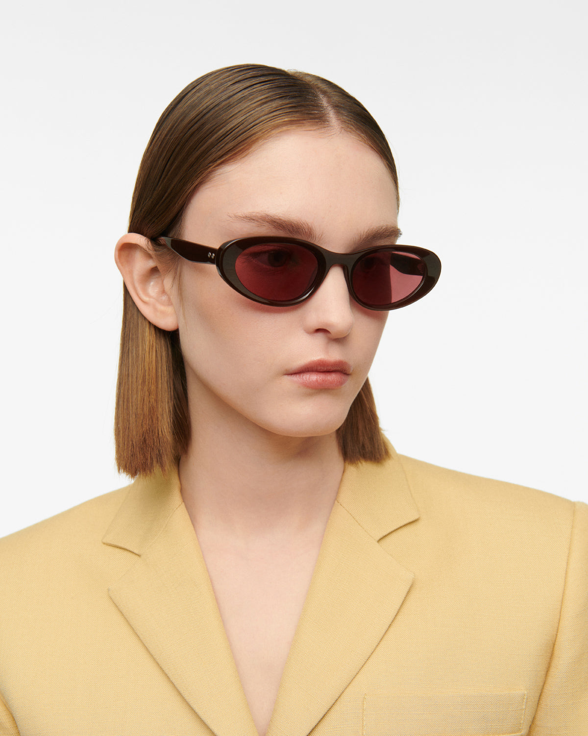 THRIVE 022: Tiny Acetato Marrón sunglasses by GIGI STUDIOS 7684