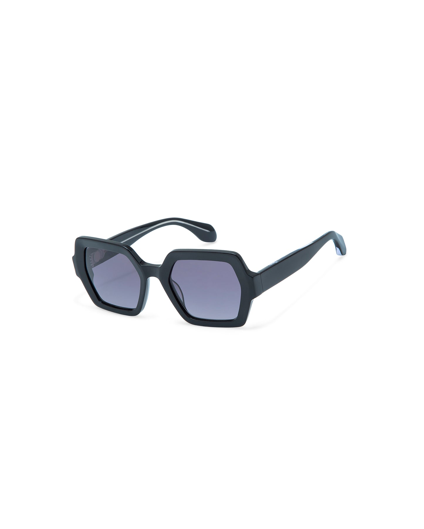 THRIVE 024: Geométricas Acetato Noir sunglasses by GIGI STUDIOS 7380