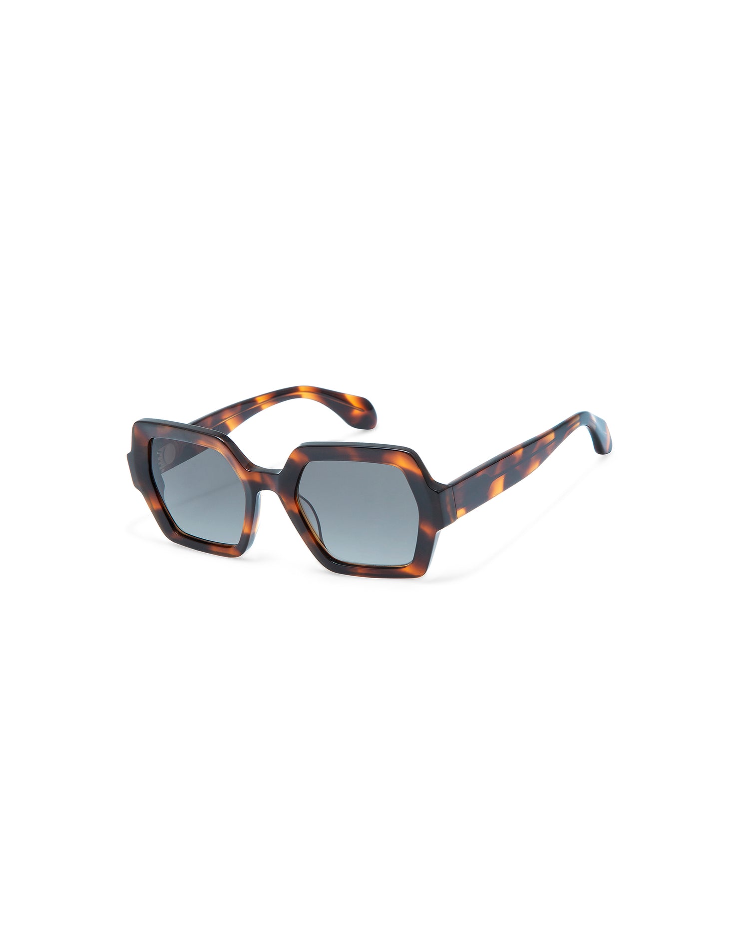 THRIVE 024: Geométricas Acetato Havana sunglasses by GIGI STUDIOS 7382