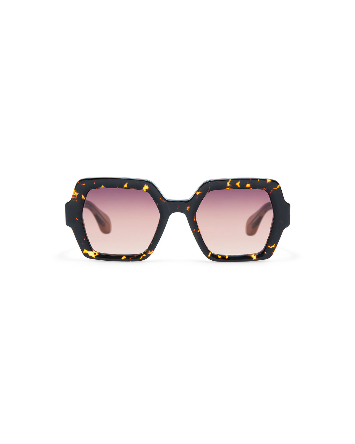 THRIVE 024: Geométricas Acetato Havana sunglasses by GIGI STUDIOS 7383