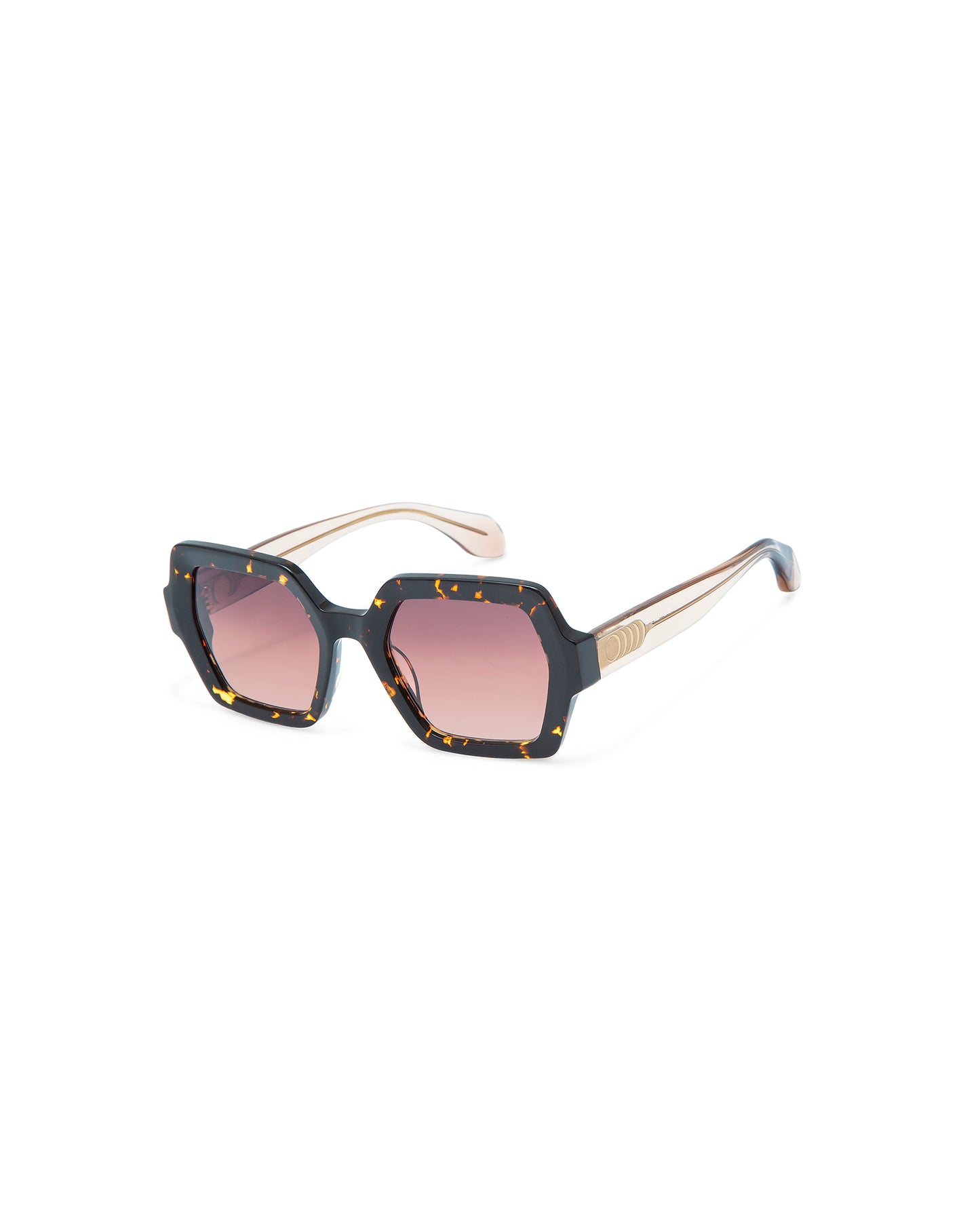 THRIVE 024: Geométricas Acetato Havana sunglasses by GIGI STUDIOS 7384
