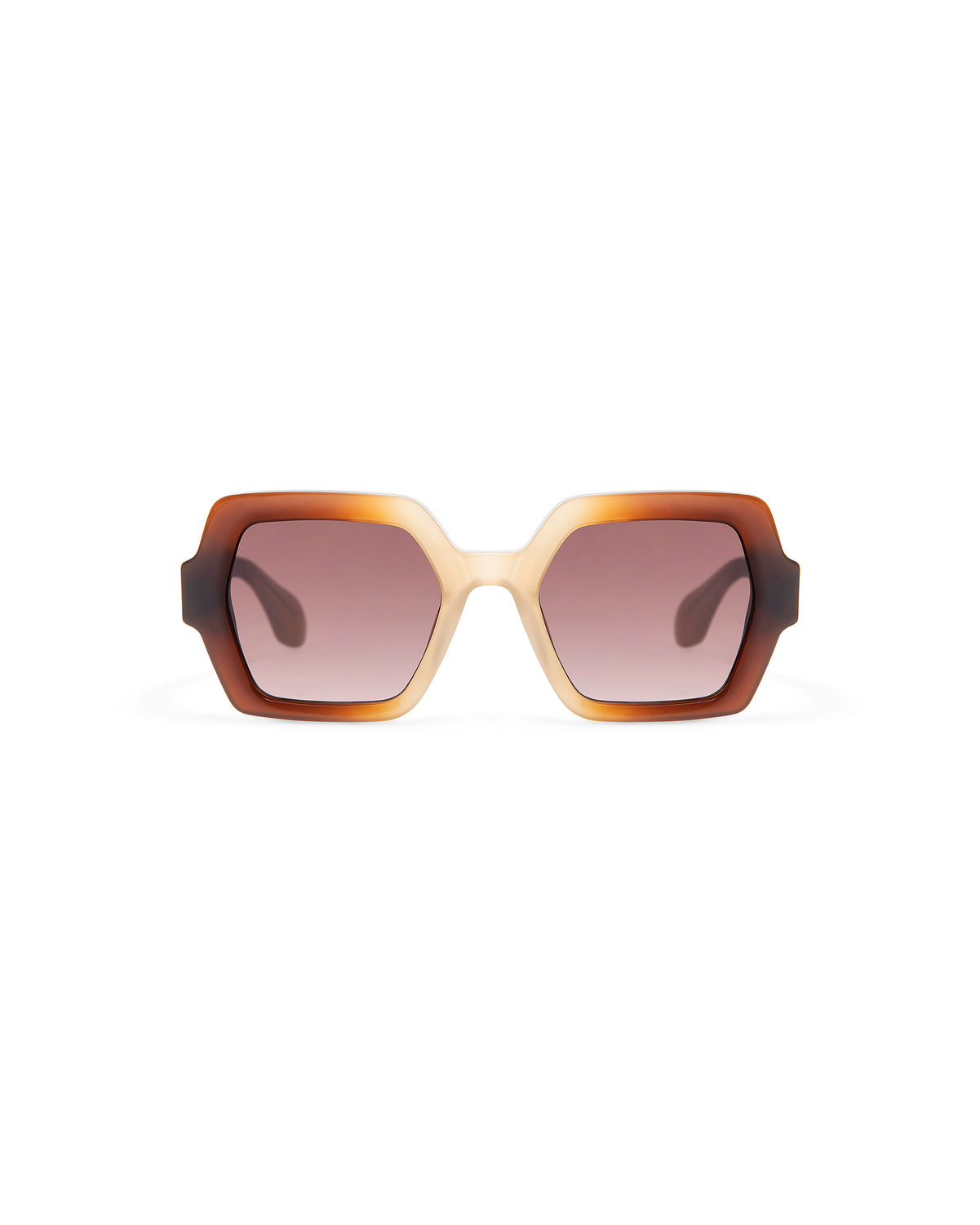 THRIVE 024: Geométricas Acetato Marrón sunglasses by GIGI STUDIOS 7385