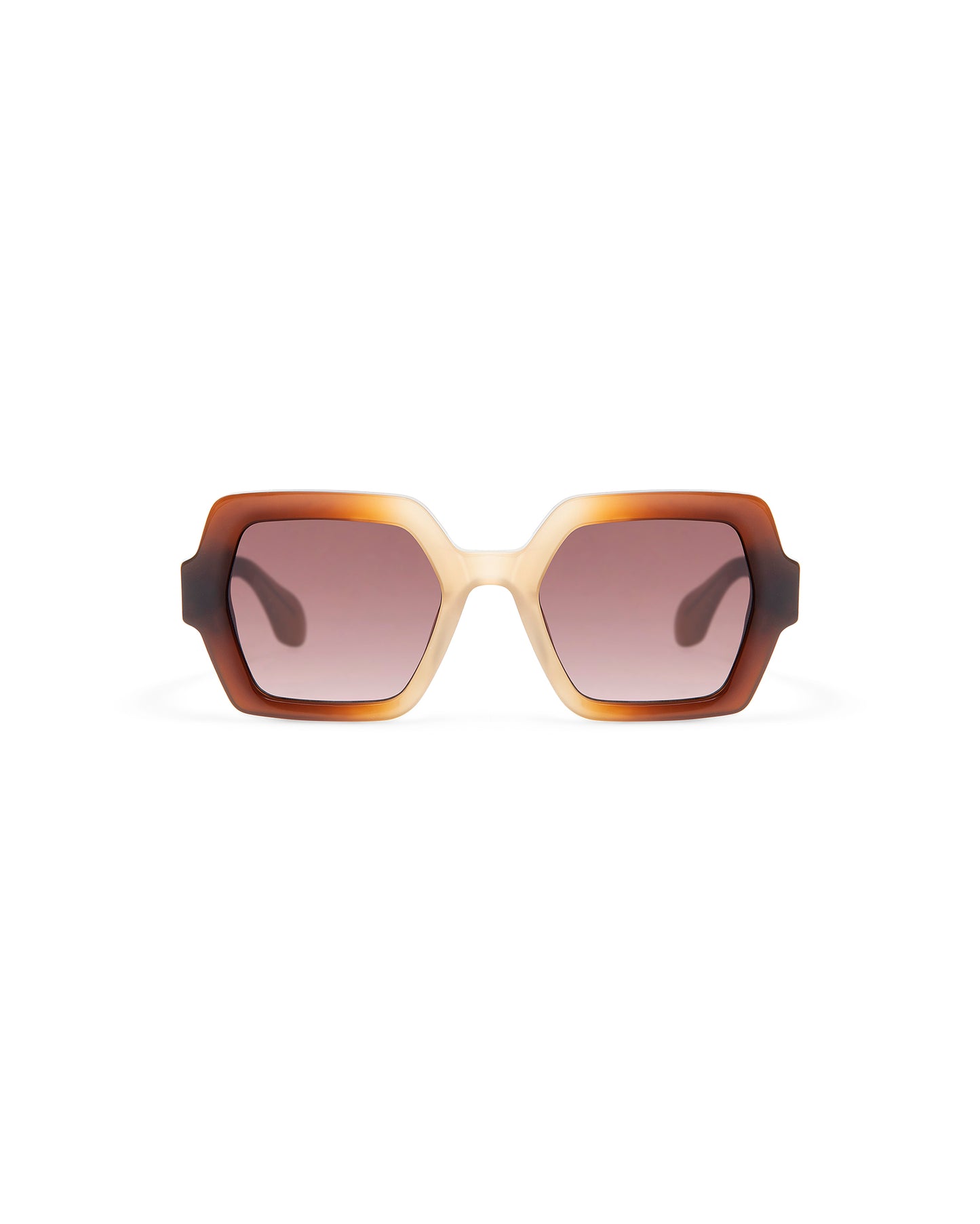 THRIVE 024: Geométricas Acetato Marrón sunglasses by GIGI STUDIOS 7385