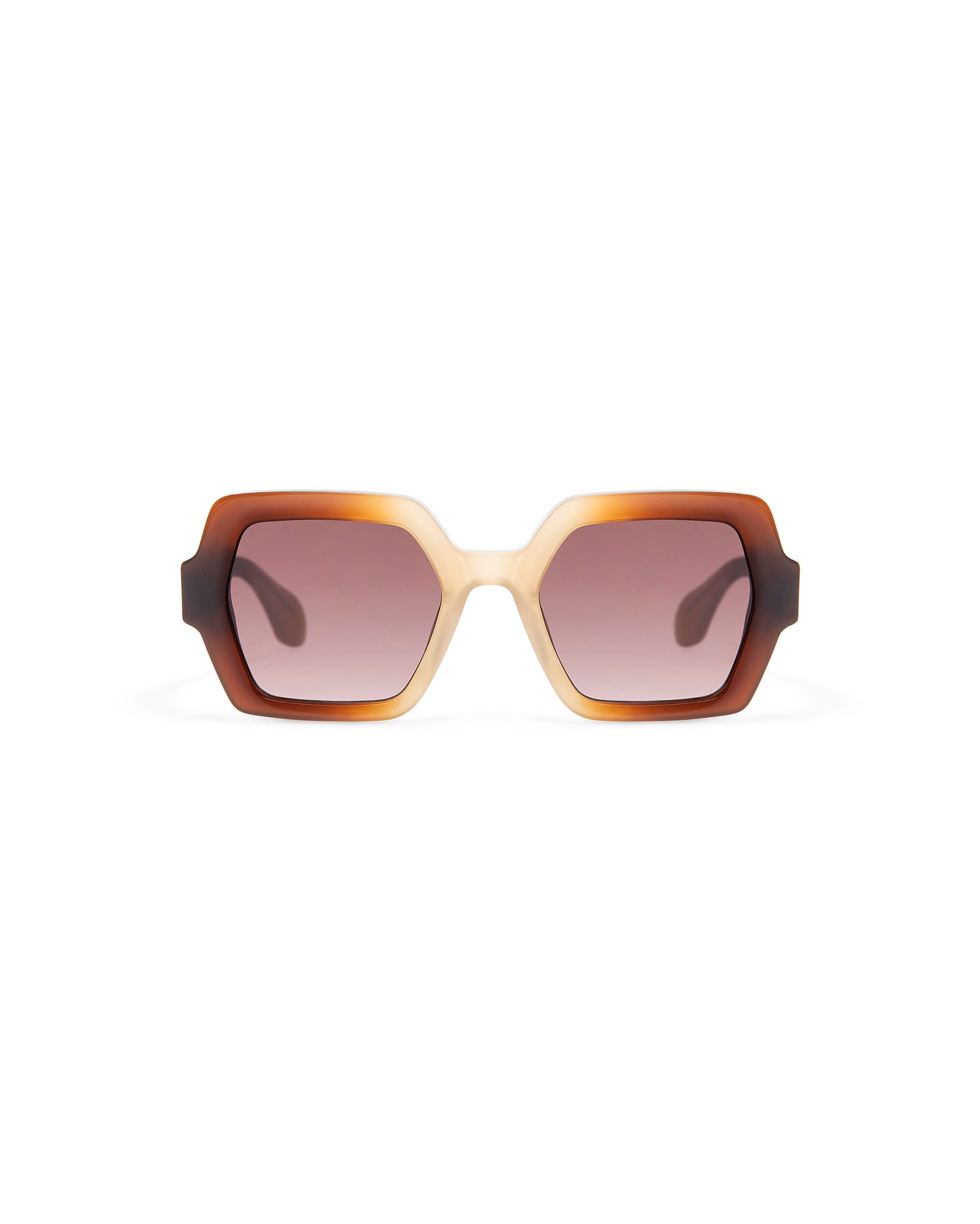 THRIVE 024: Geométricas Acetato Marrón sunglasses by GIGI STUDIOS 7385