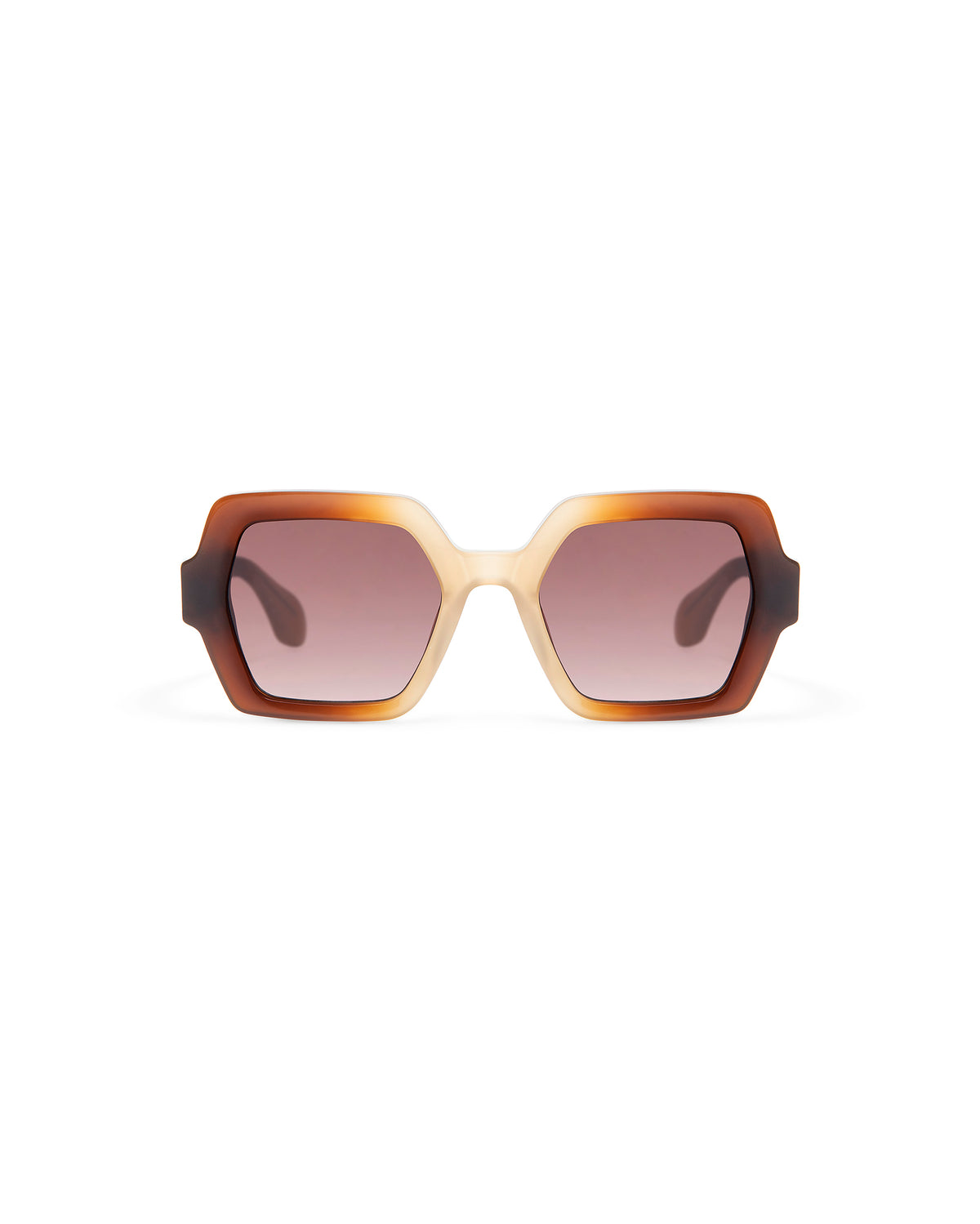 THRIVE 024: Geométricas Acetato Marrón sunglasses by GIGI STUDIOS 7385