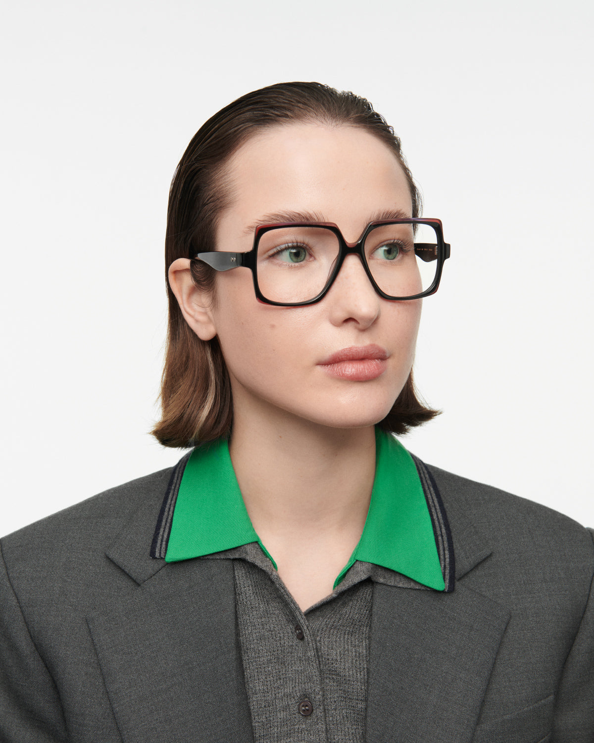 THRIVE 001: Geométricas Acetato Noir optical glasses by GIGI STUDIOS 7693