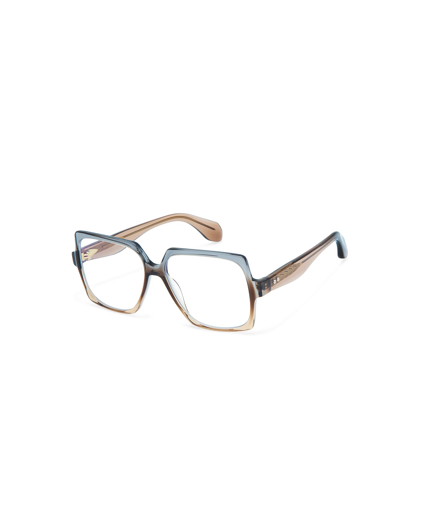 THRIVE 001: Geométricas Acetato Marrón optical glasses by GIGI STUDIOS 7392