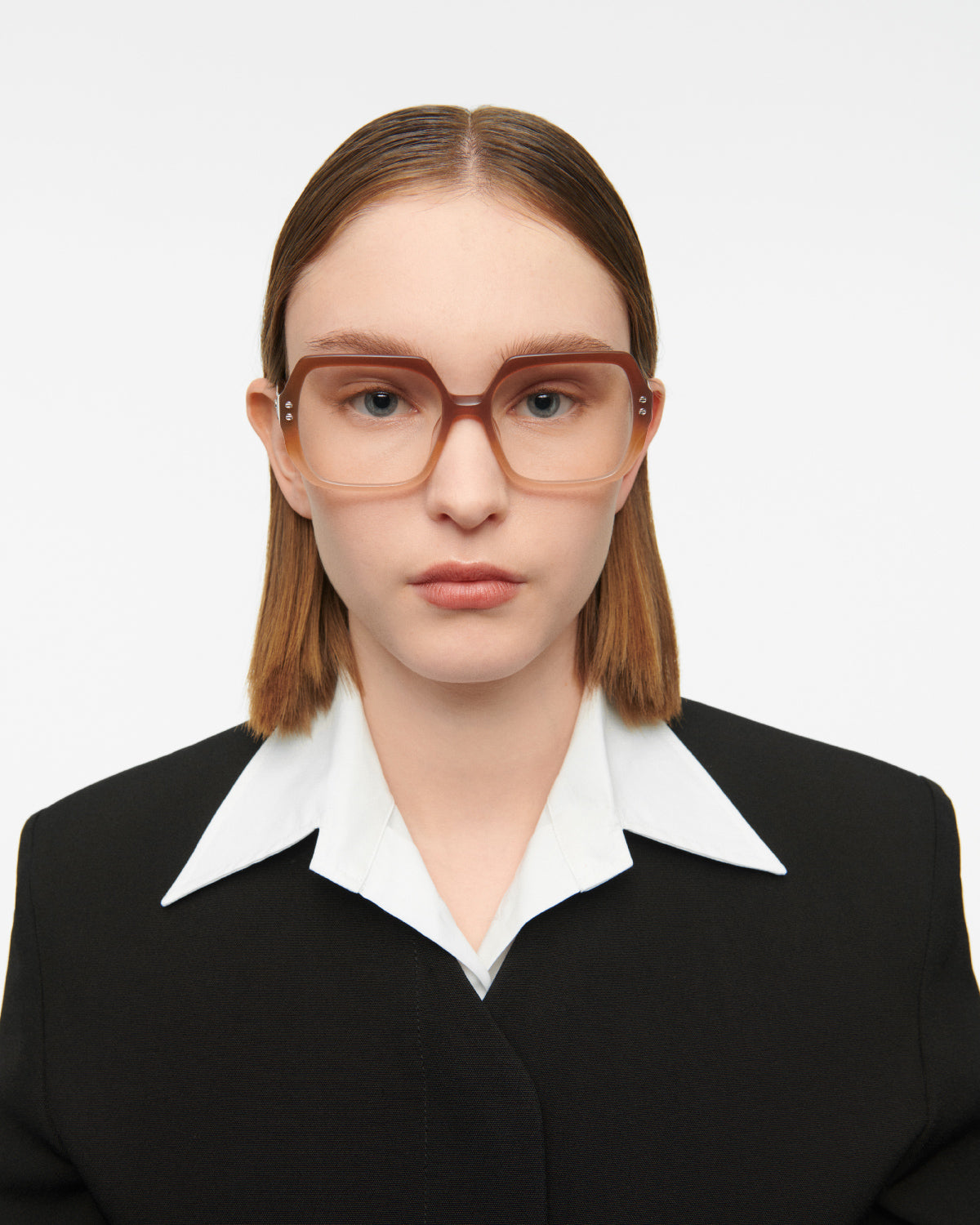 THRIVE 004: Cuadrada Acetato Marrón optical glasses by GIGI STUDIOS 7702