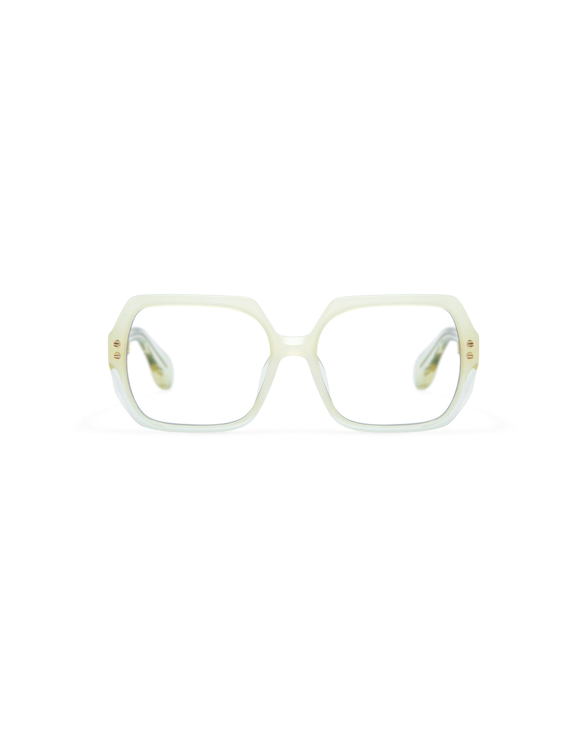 THRIVE 004: Cuadrada Acetato Blanco optical glasses by GIGI STUDIOS 7417