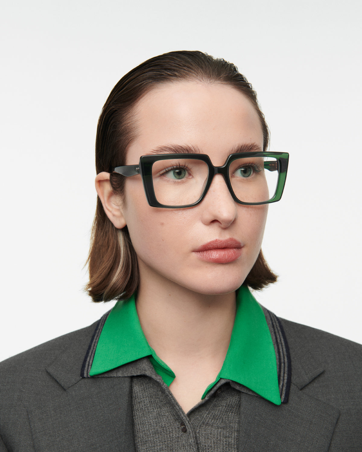 THRIVE 005: Cat Eye Acetato Verde optical glasses by GIGI STUDIOS 7706