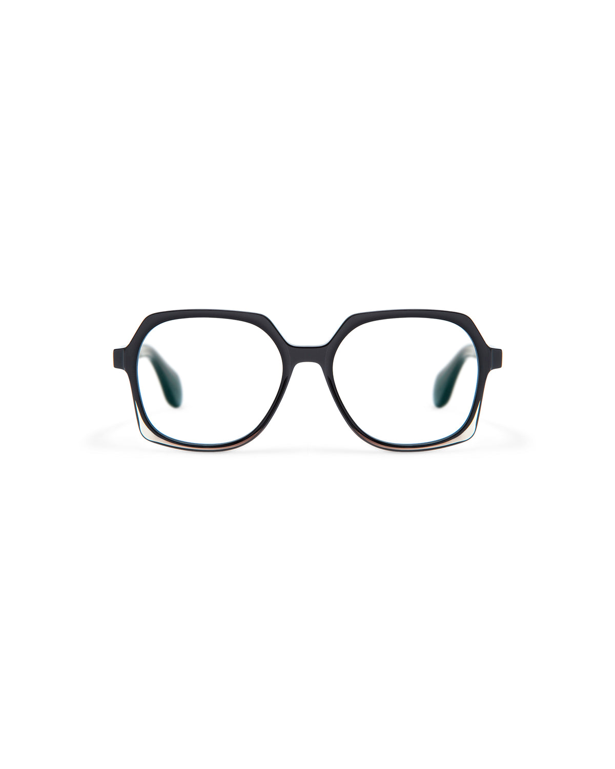REVIVRE 41: Geométricas Acetato Noir optical glasses by GIGI STUDIOS 7998