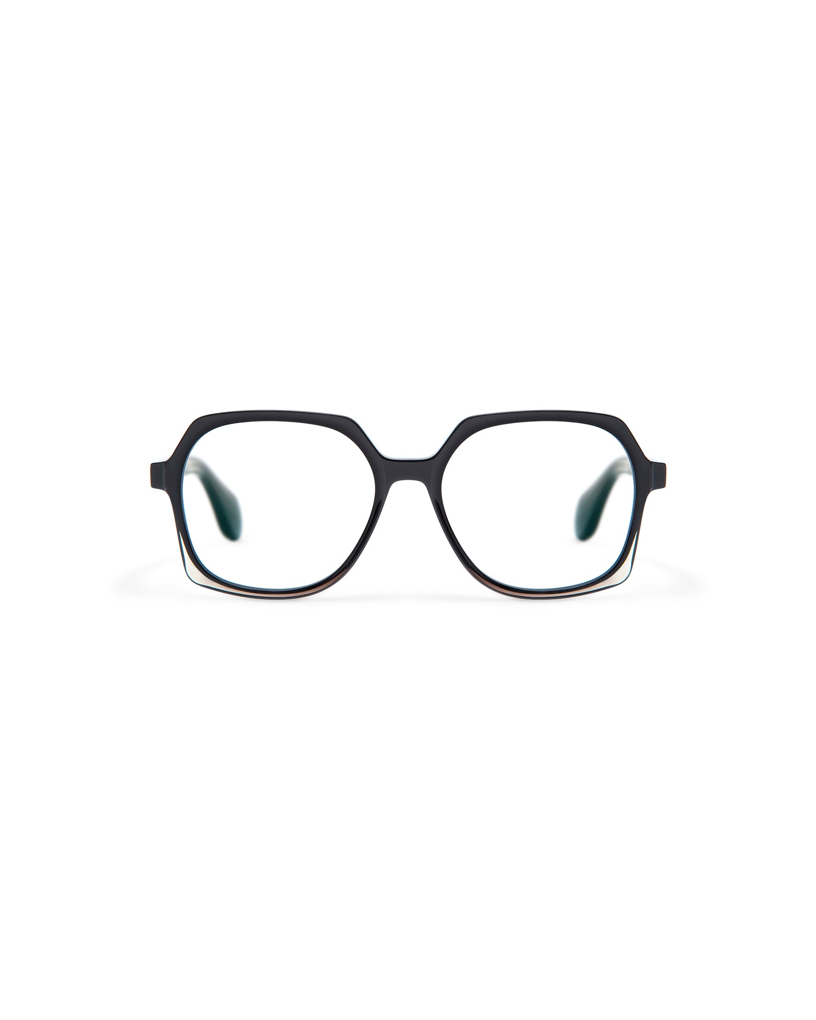 REVIVRE 41: Geométricas Acetato Noir optical glasses by GIGI STUDIOS 7998