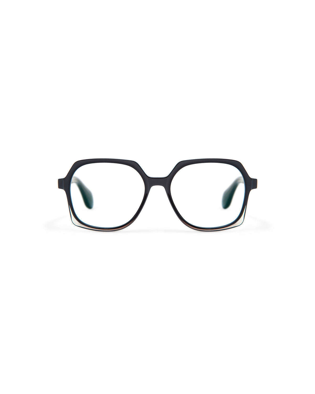 REVIVRE 41: Geométricas Acetato Noir optical glasses by GIGI STUDIOS 7998