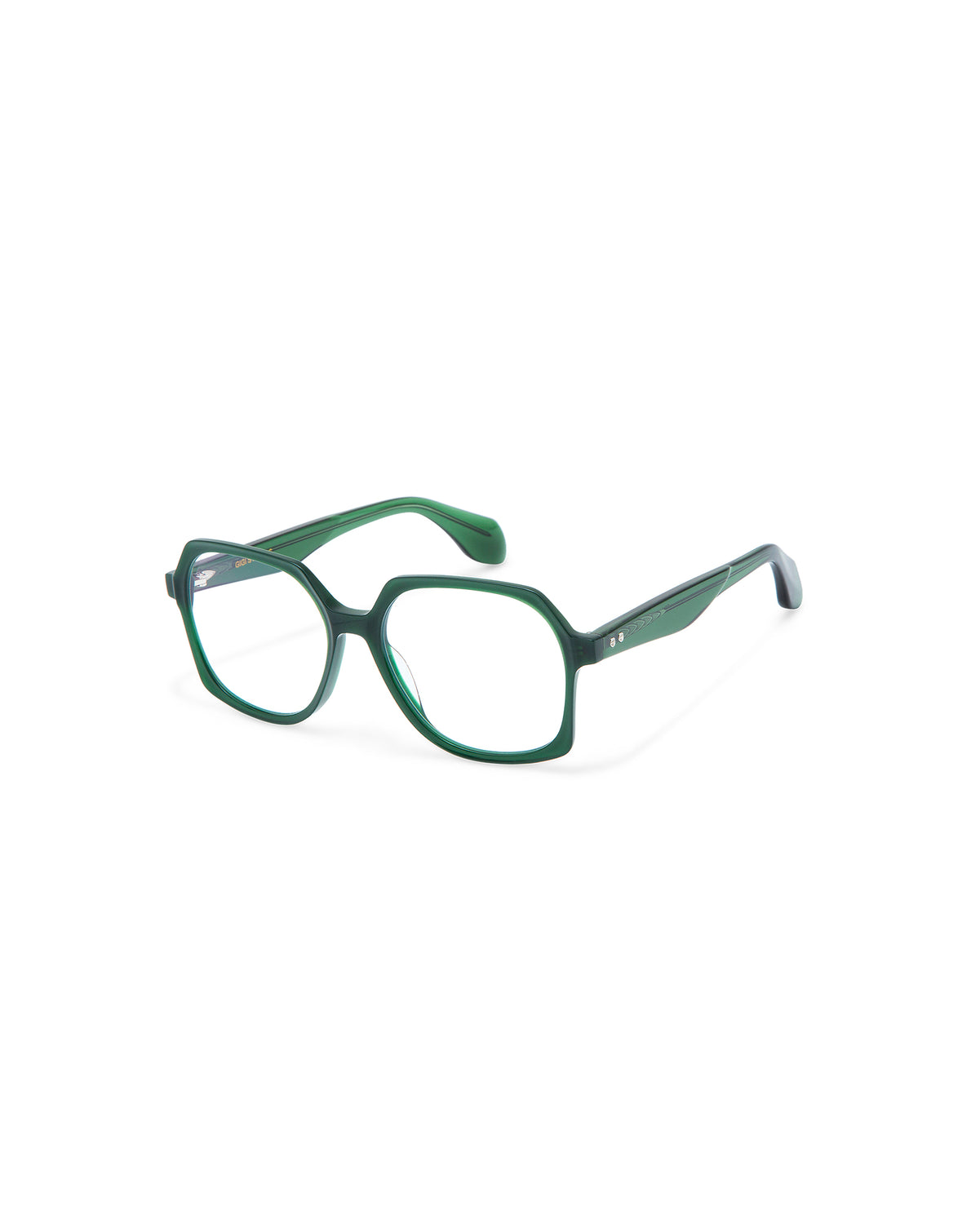 REVIVRE 41: Geométricas Acetato Verde optical glasses by GIGI STUDIOS 8082