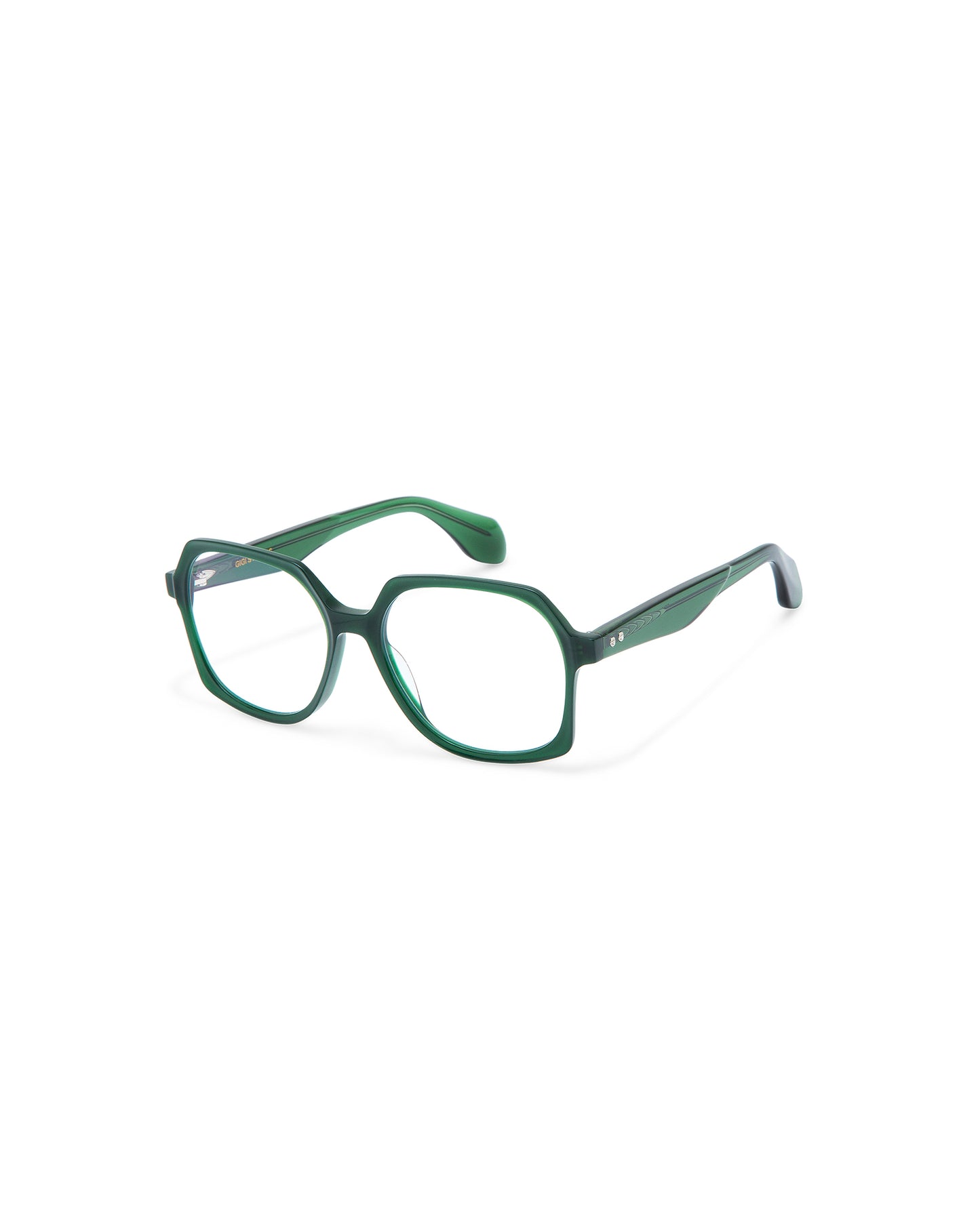 REVIVRE 41: Geométricas Acetato Verde optical glasses by GIGI STUDIOS 8082