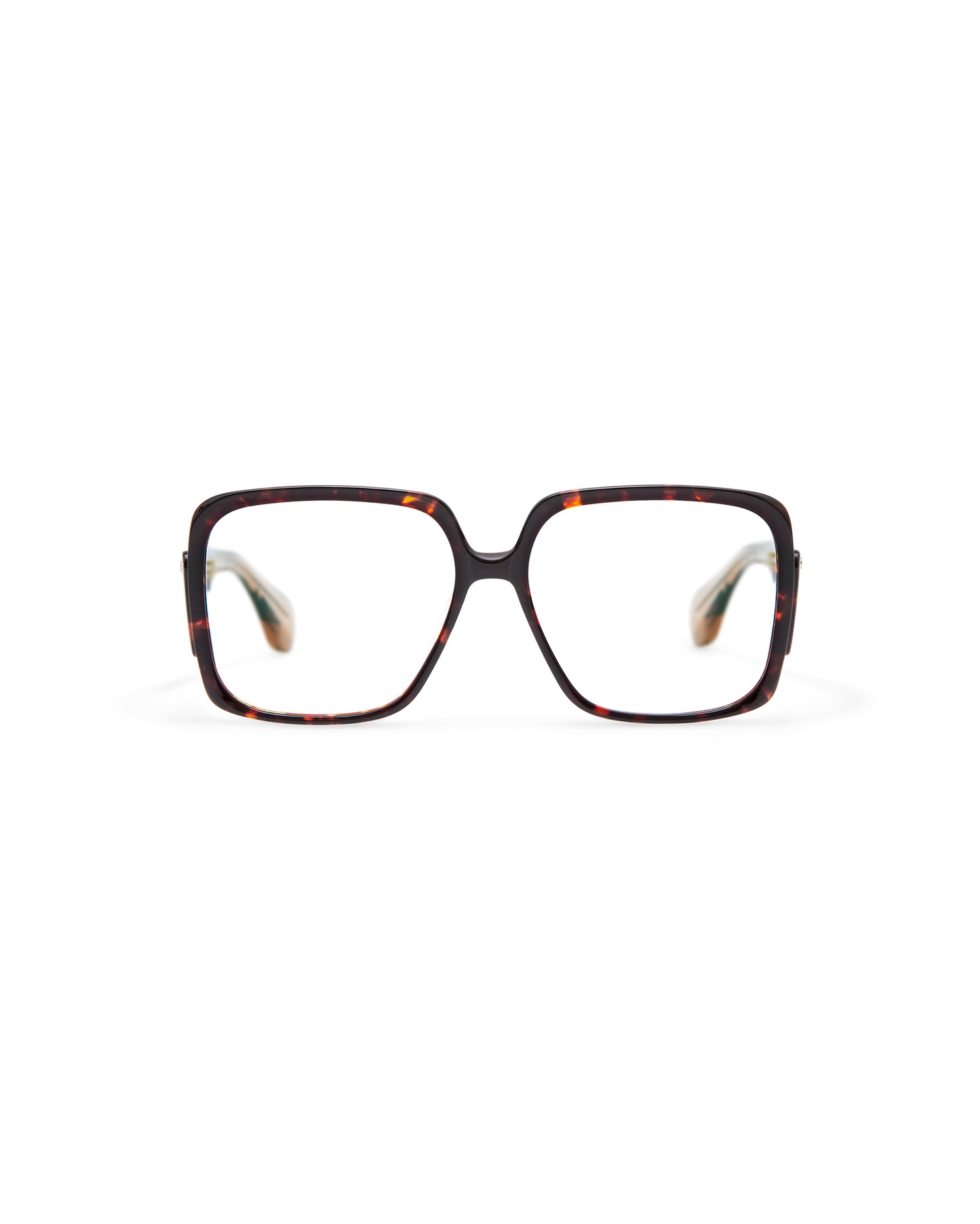 REVIVRE 42: Cuadrada Acetato Havana optical glasses by GIGI STUDIOS 8002