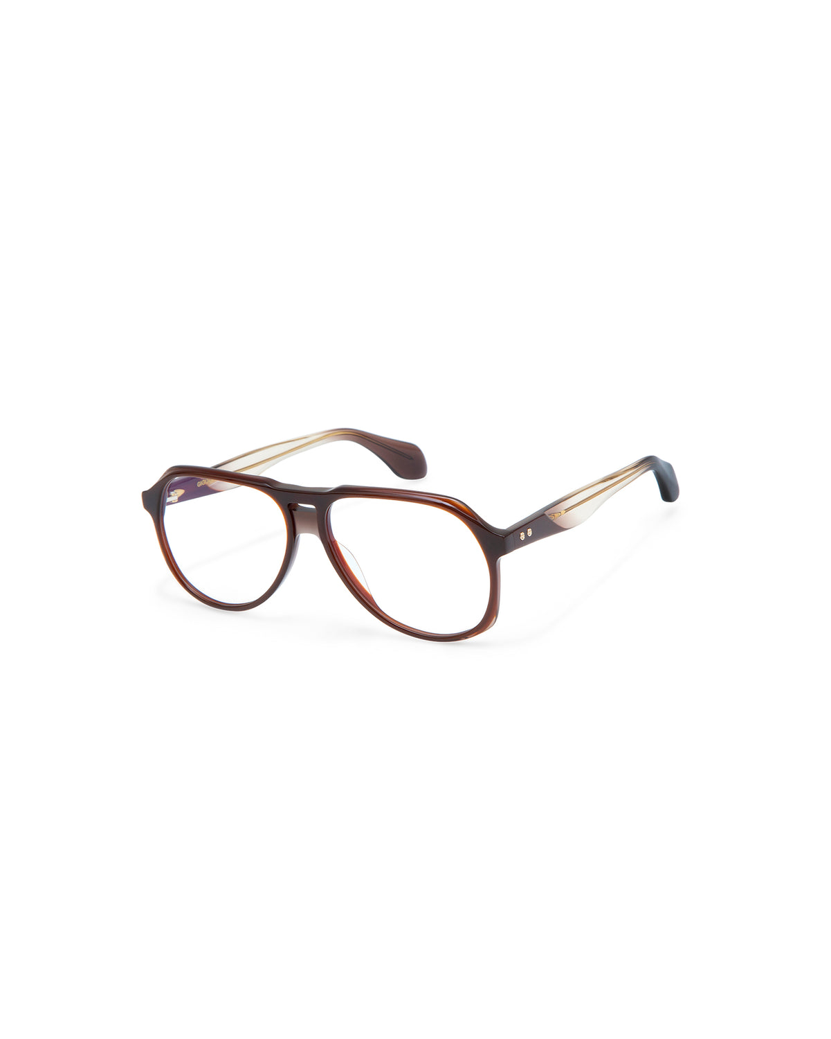 REVIVRE 43: Aviador Acetato Marrón optical glasses by GIGI STUDIOS 8084