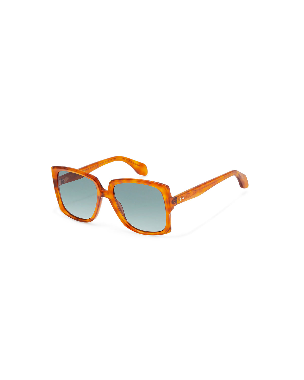 REVIVRE 44: Cuadrada Acetato Havana sunglasses by GIGI STUDIOS 7915