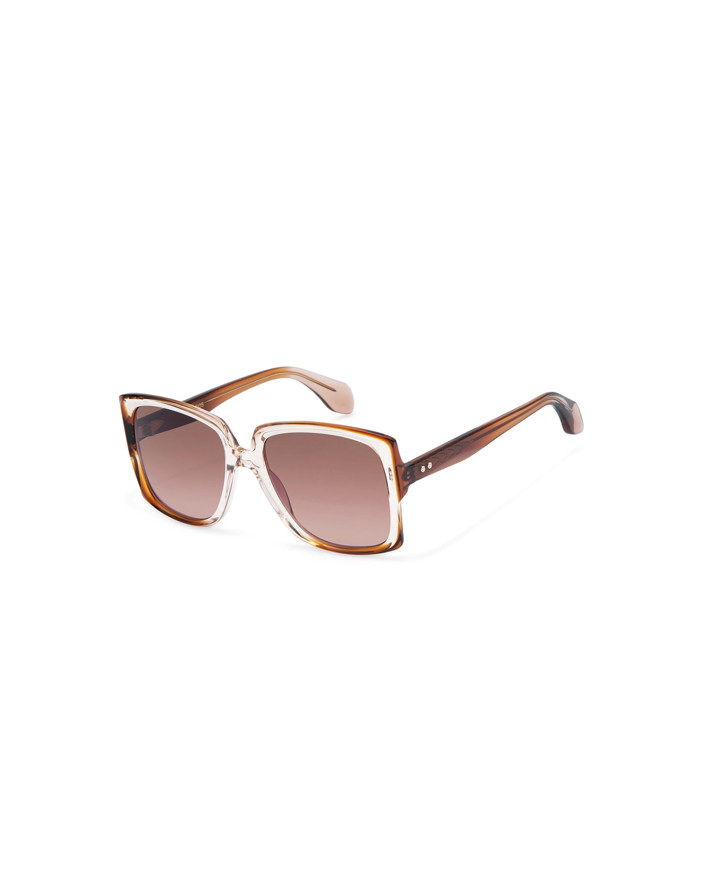 REVIVRE 44: Cuadrada Acetato Blanco sunglasses by GIGI STUDIOS 7916