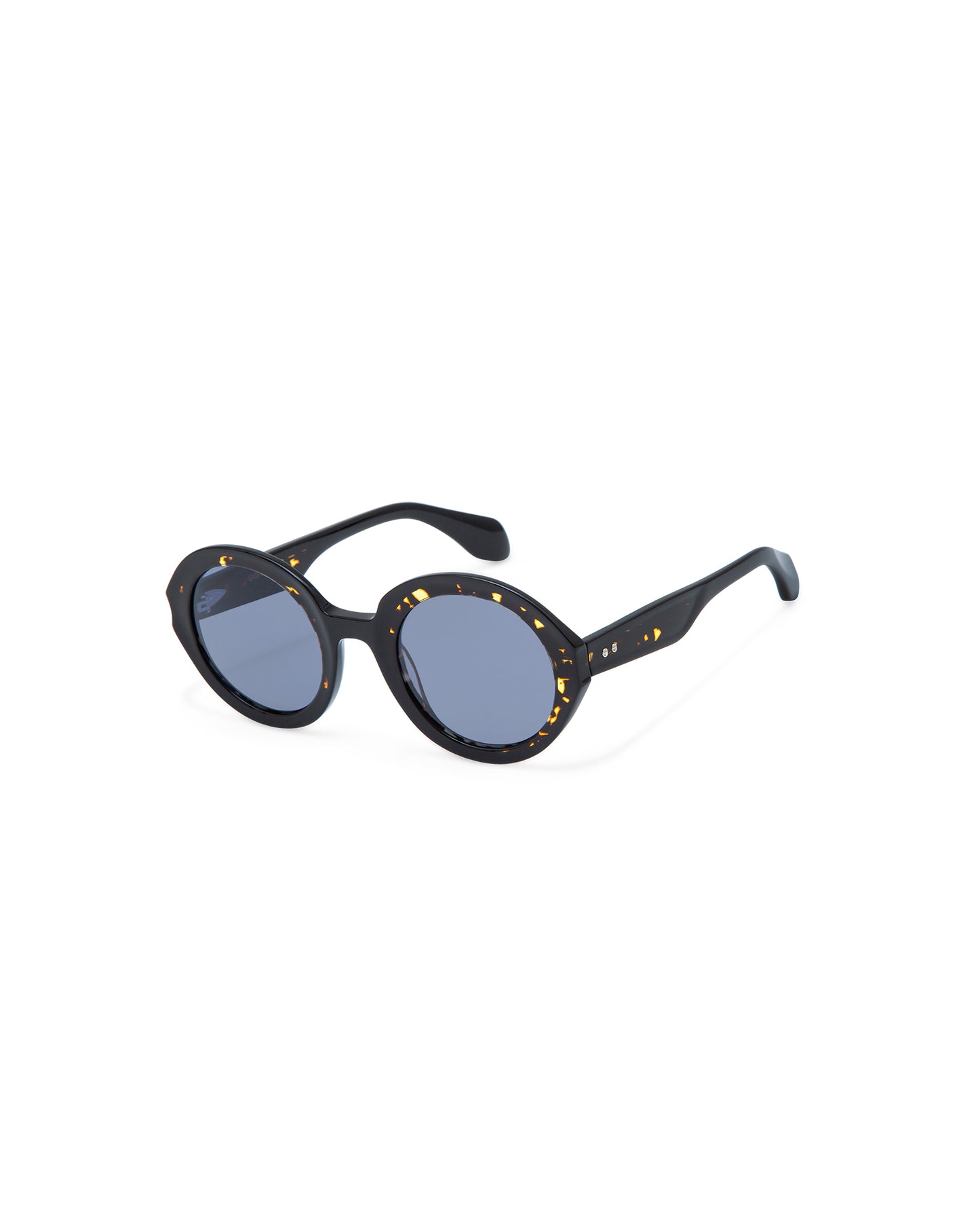 REVIVRE 46: Redondas Acetato Noir sunglasses by GIGI STUDIOS 7922
