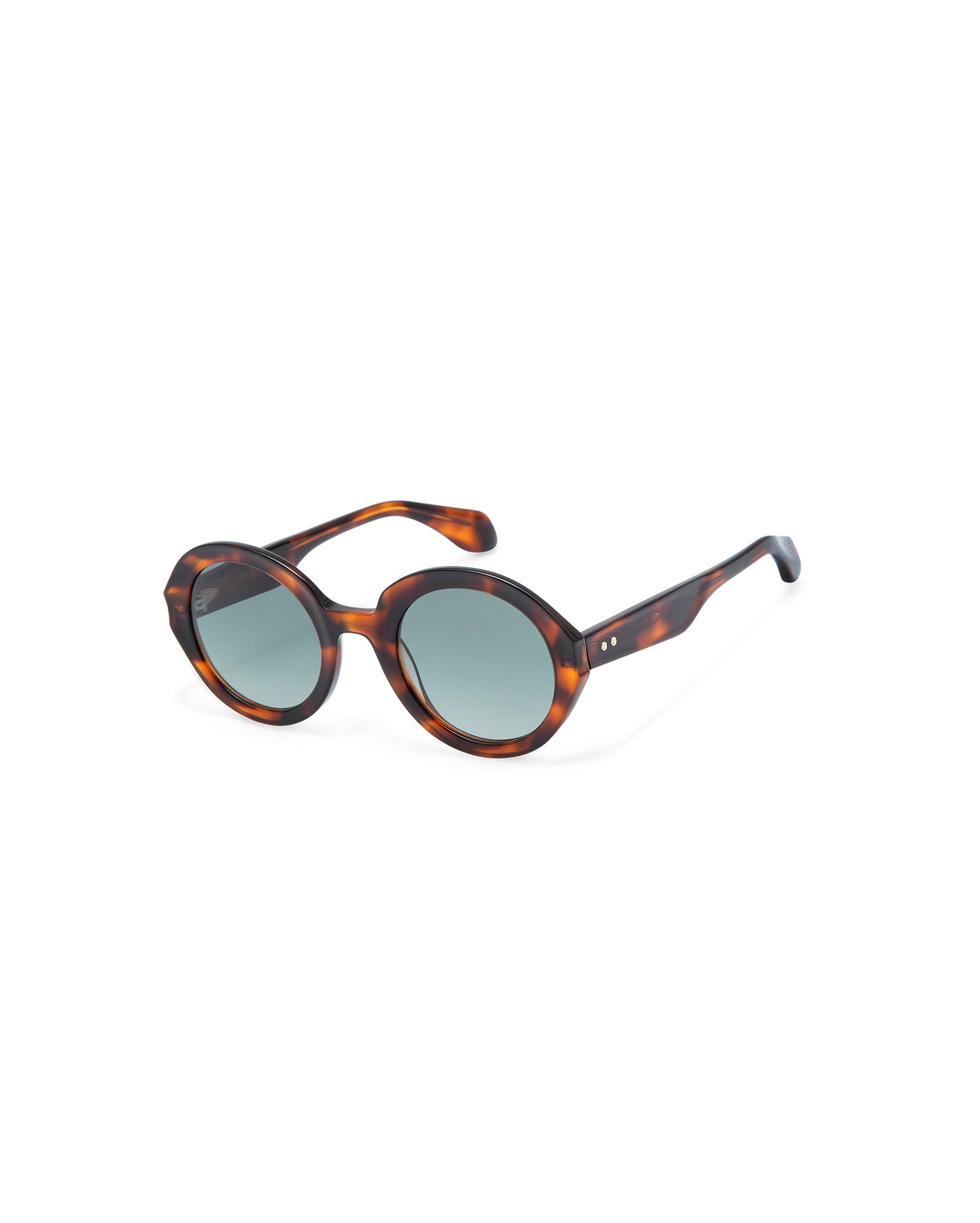 REVIVRE 46: Redondas Acetato Havana sunglasses by GIGI STUDIOS 7923