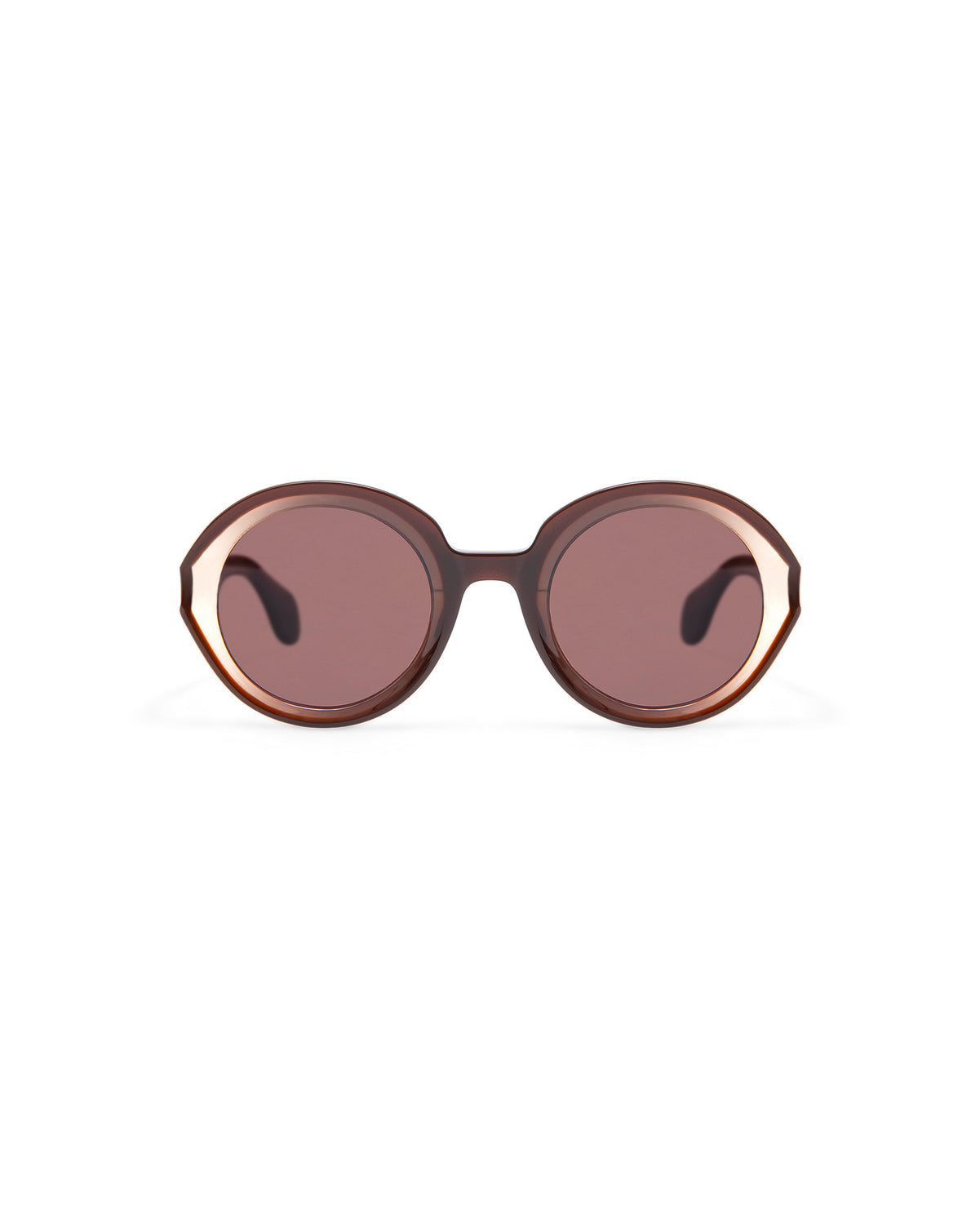 REVIVRE 46: Redondas Acetato Marrón sunglasses by GIGI STUDIOS 7924