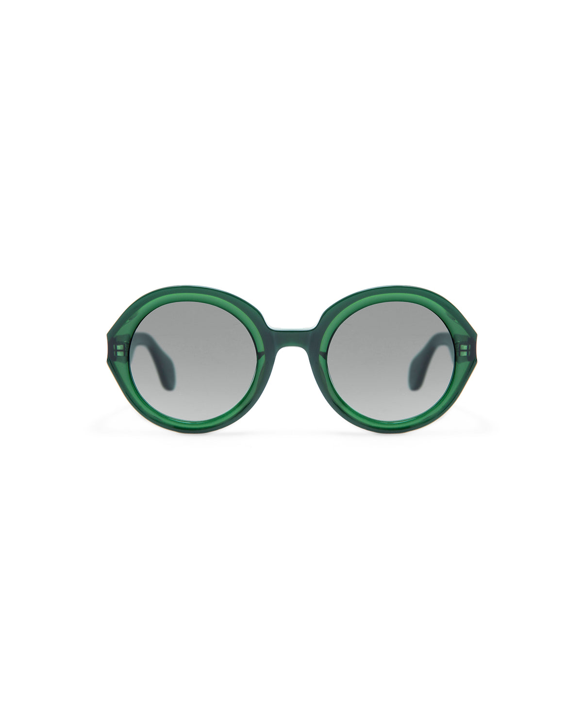 REVIVRE 46: Redondas Acetato Verde sunglasses by GIGI STUDIOS 8021