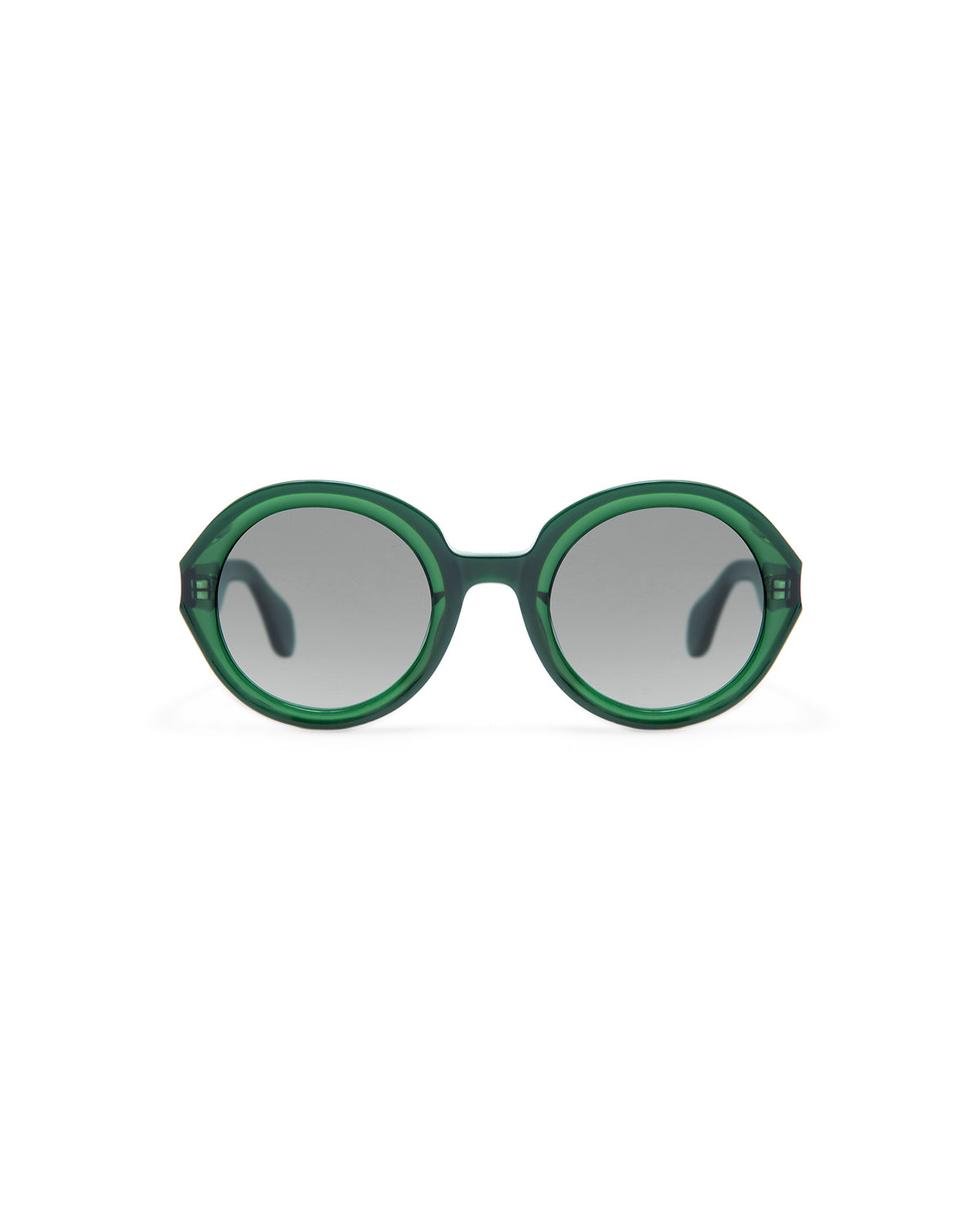 REVIVRE 46: Redondas Acetato Verde sunglasses by GIGI STUDIOS 8021